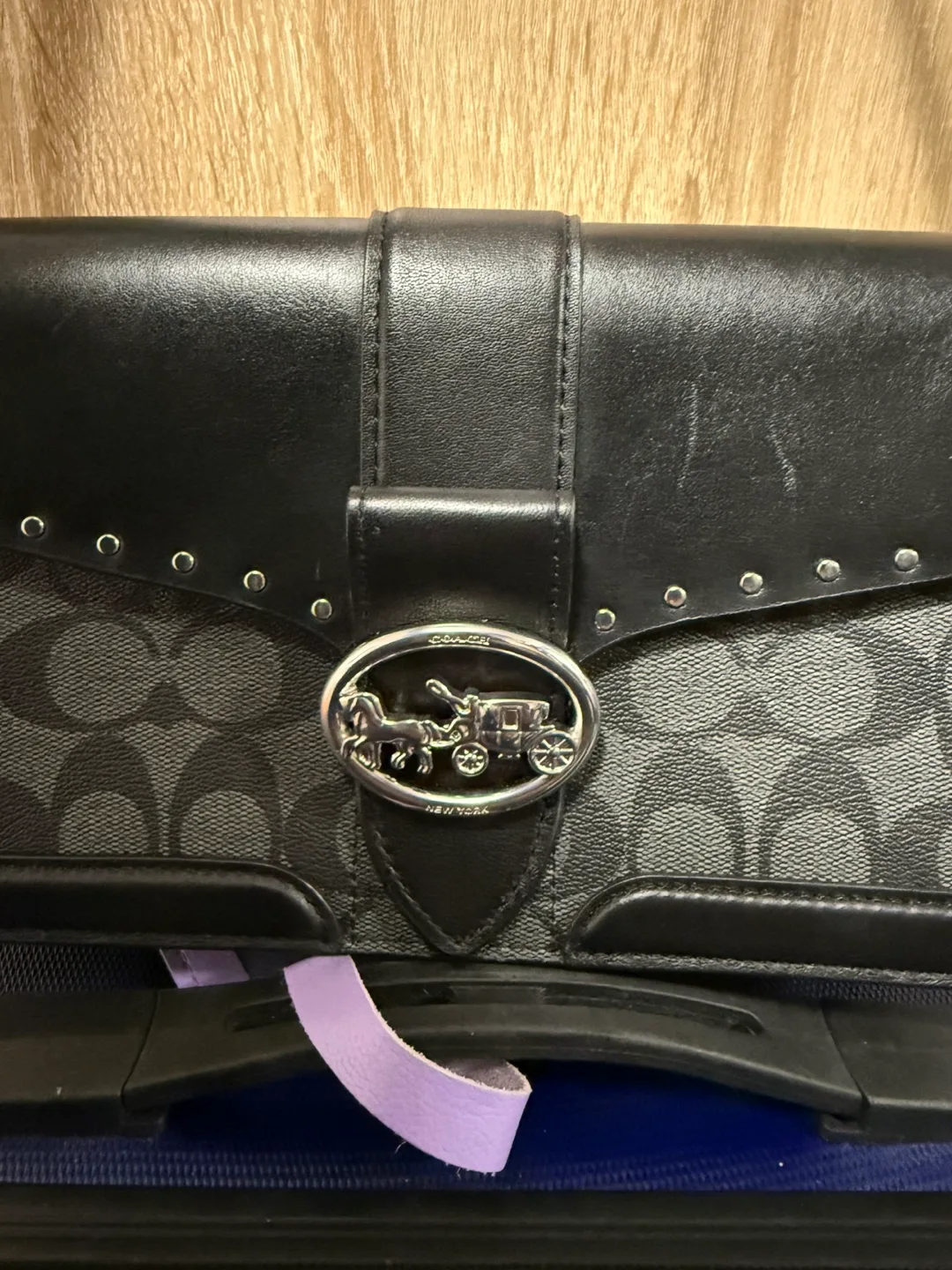 Coach Black Shoulder Bag image indicator(3)