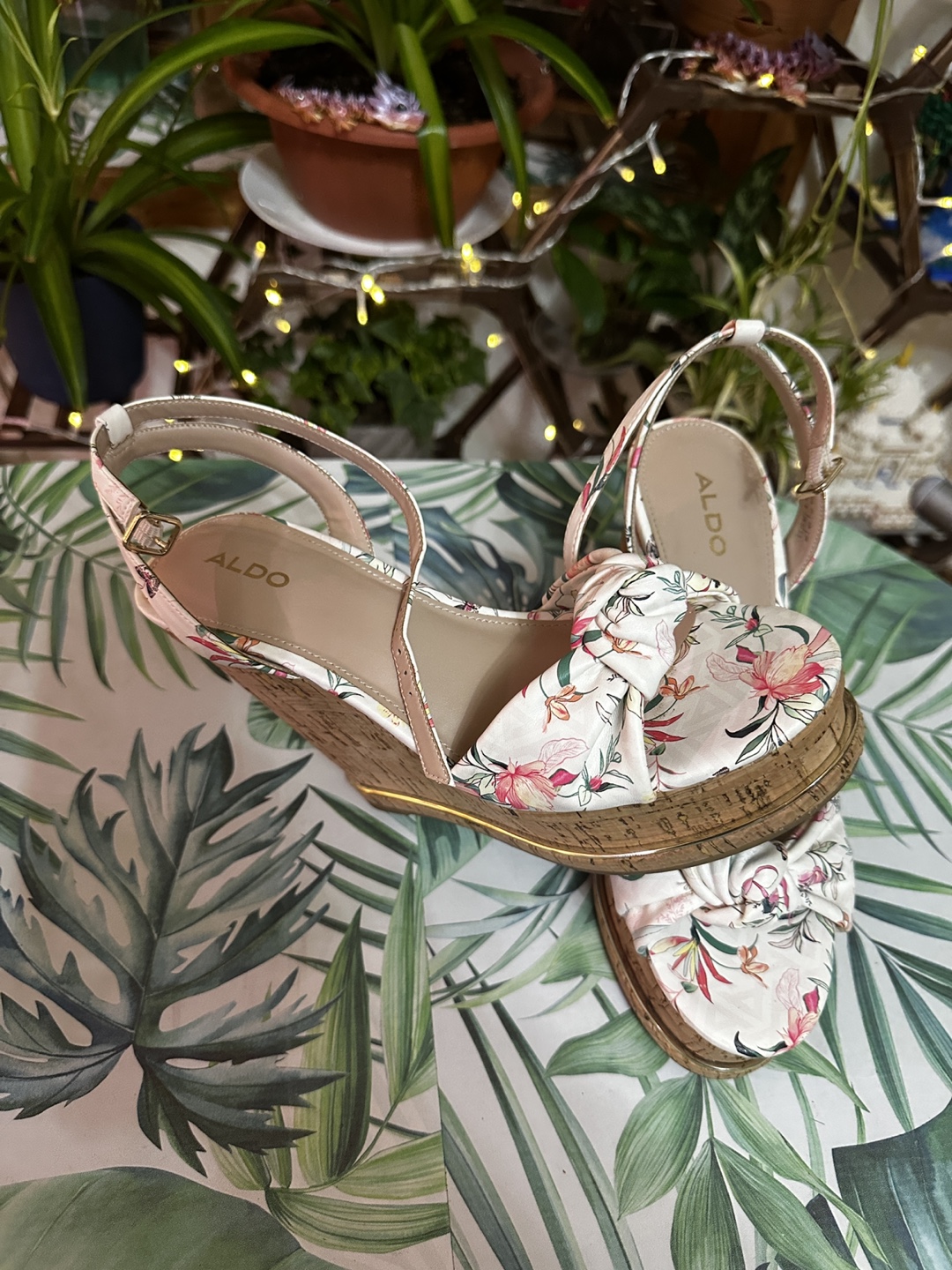 ALDO Floral Wedge Sandals
