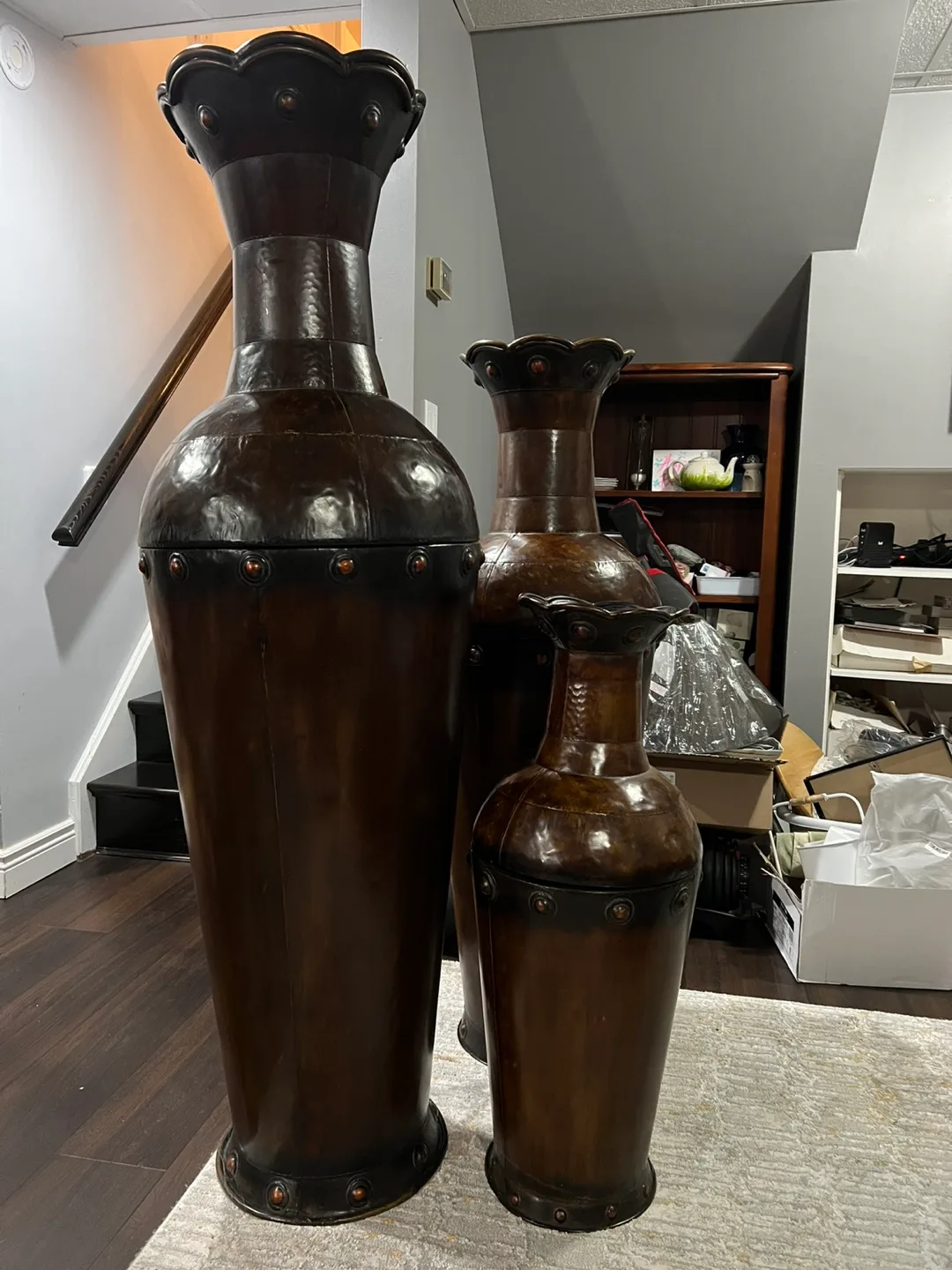 Beautiful set of oversized vases thumbnail