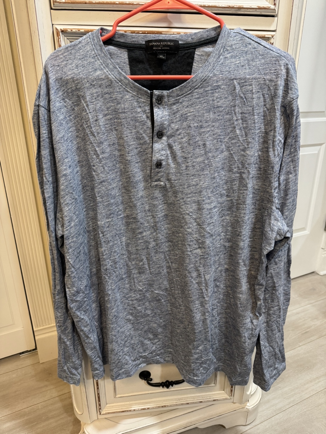 Banana Republic Men's Long Sleeve Henley Shirt Size XL