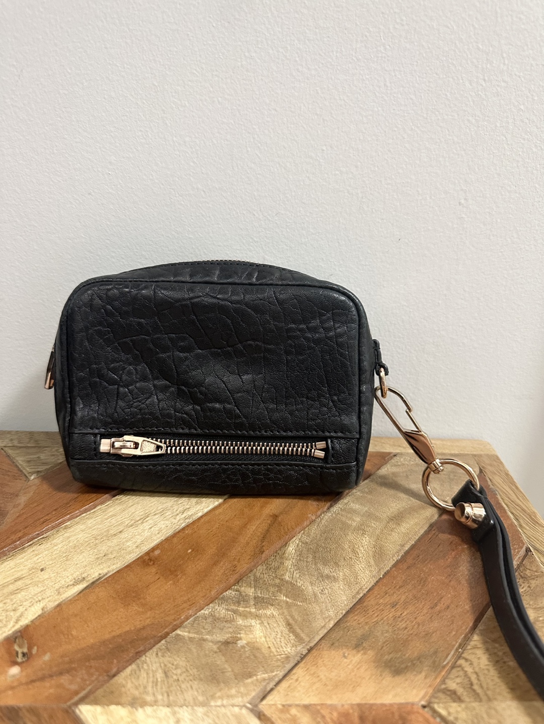 Alexander Wang | Fumo Black Leather Wallet Pouch - photo 2