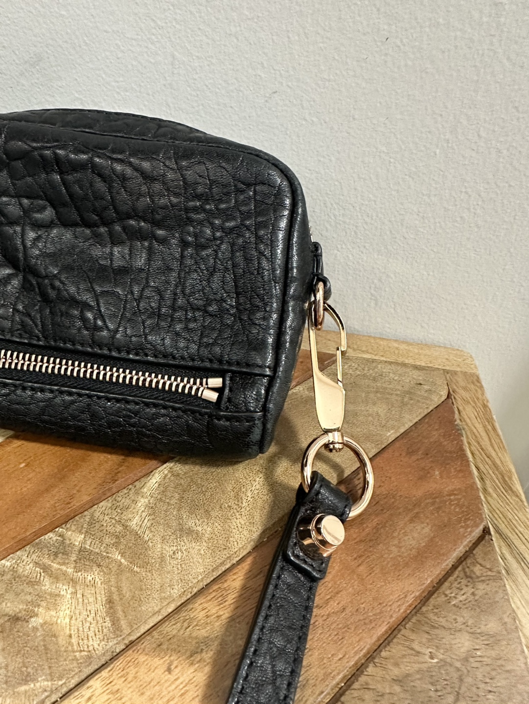 Alexander Wang | Fumo Black Leather Wallet Pouch - photo 3