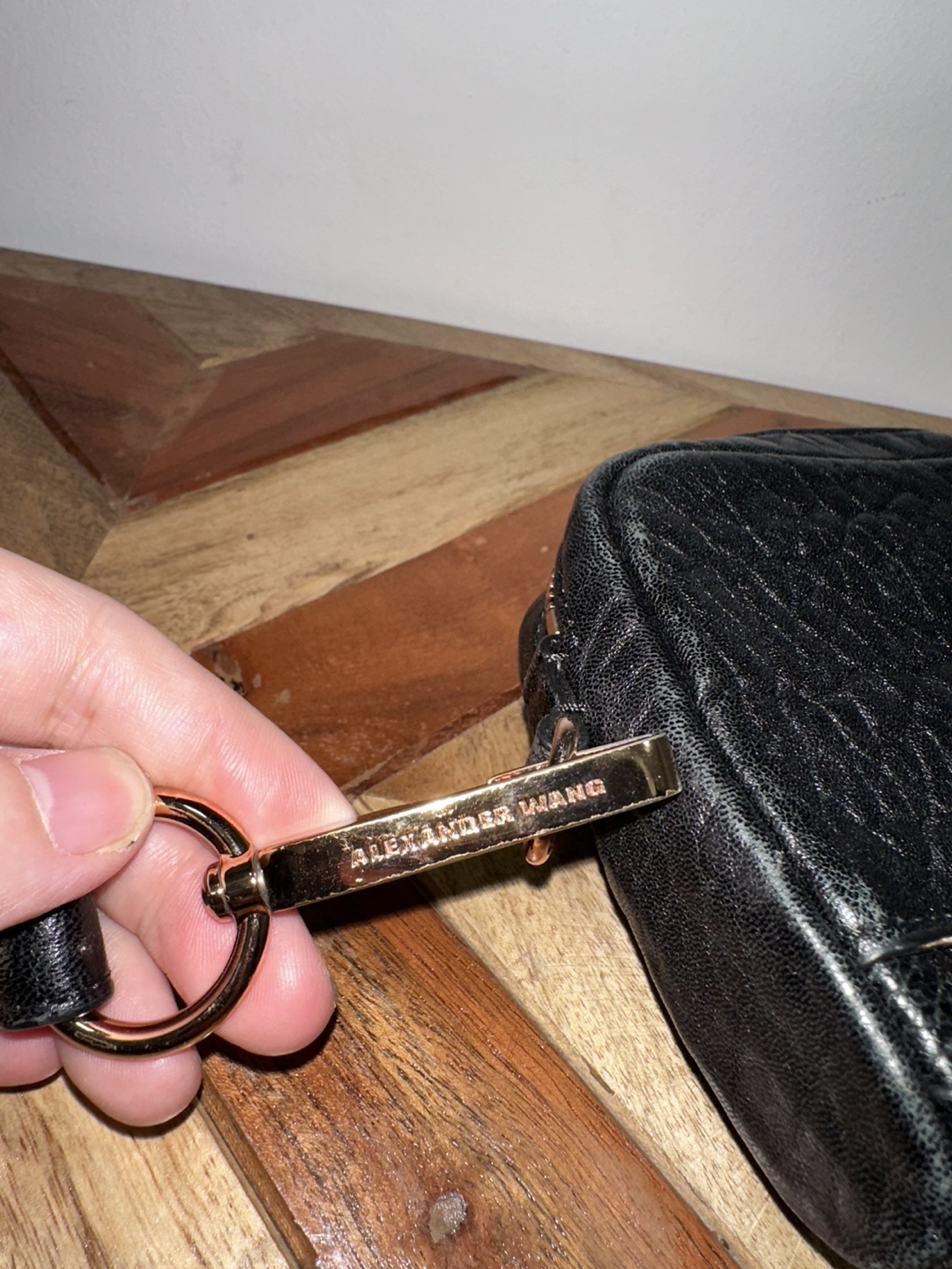 Alexander Wang | Fumo Black Leather Wallet Pouch - photo 4