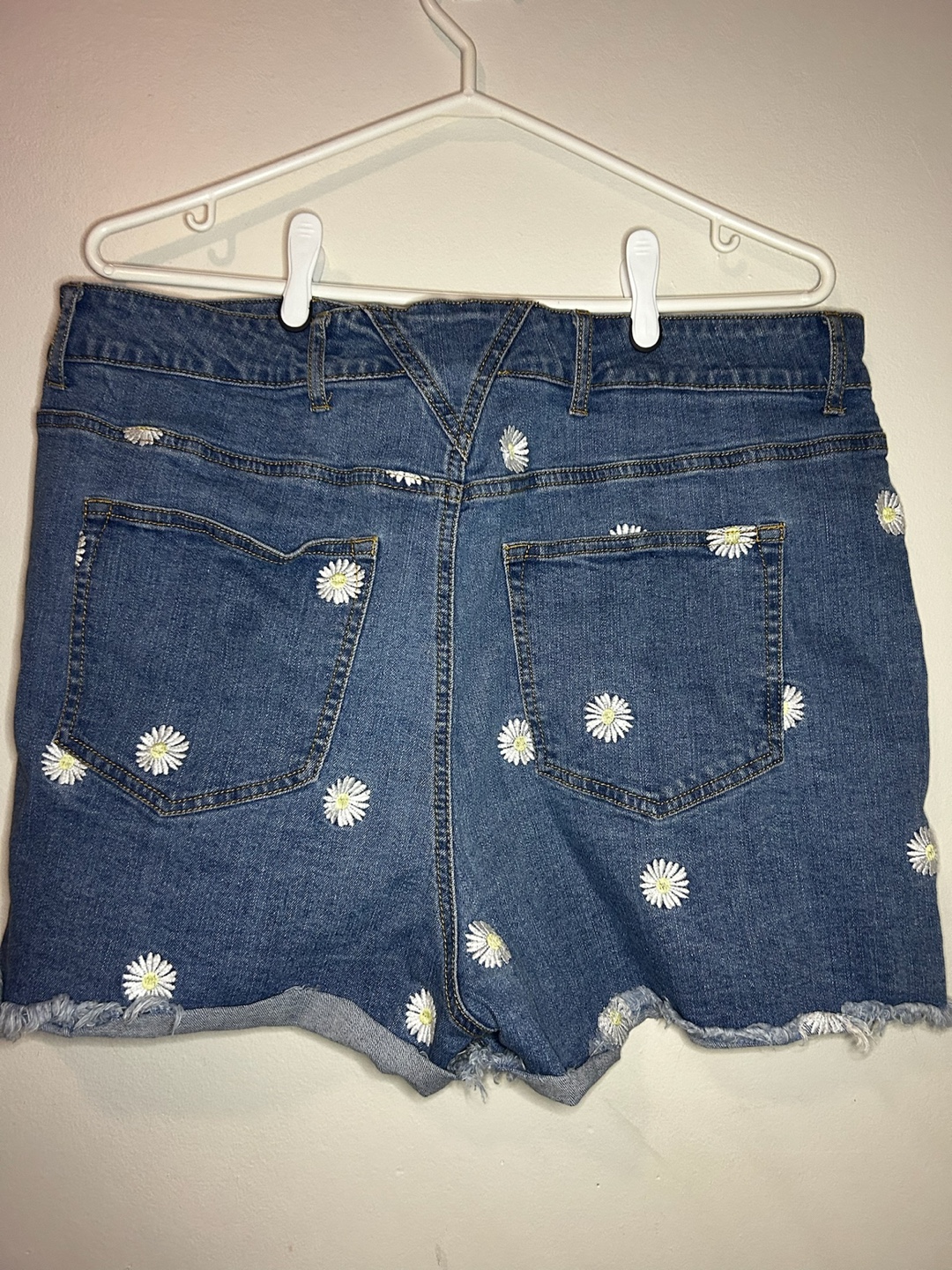 Forever 21+ Daisy Embroidered Denim Shorts - photo 2