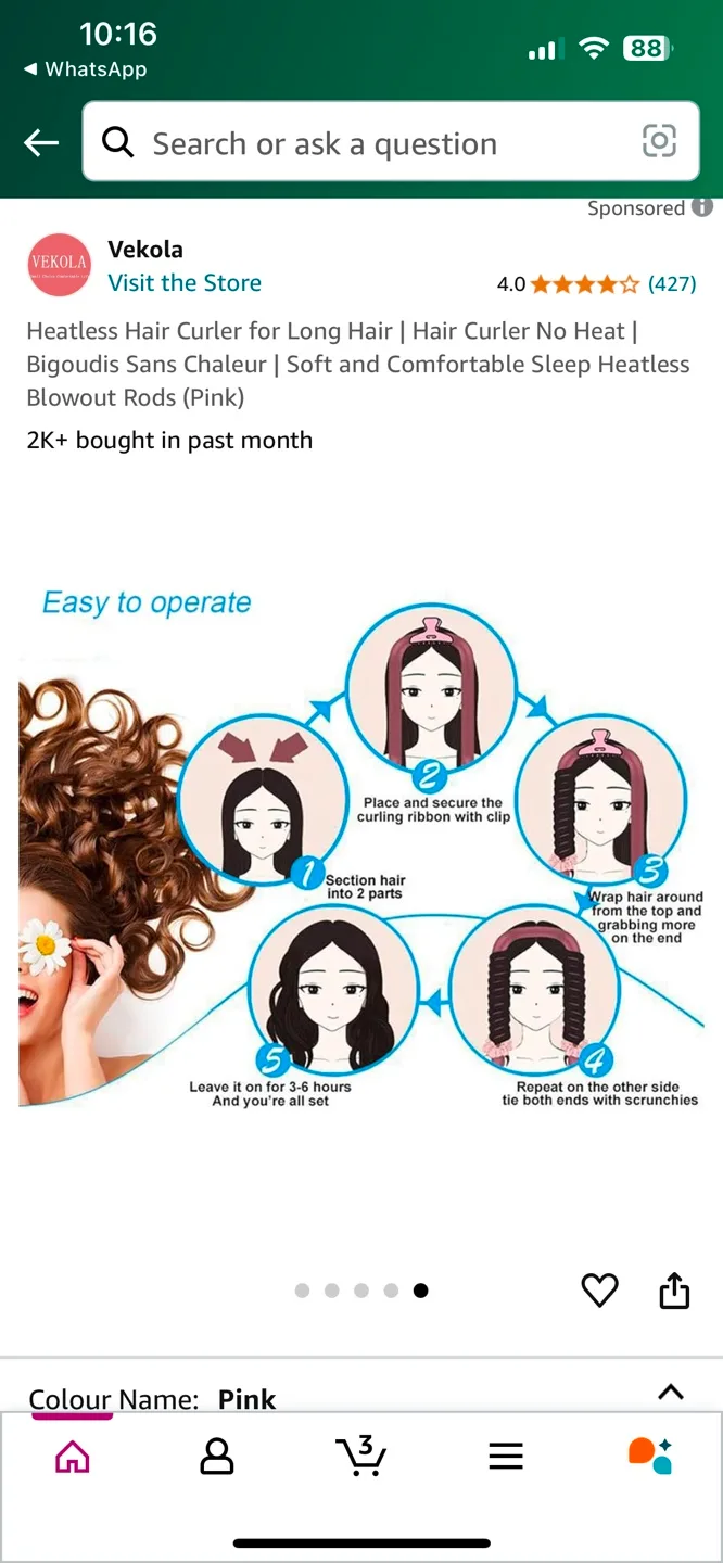 Heatless Hair Curler image indicator(4)