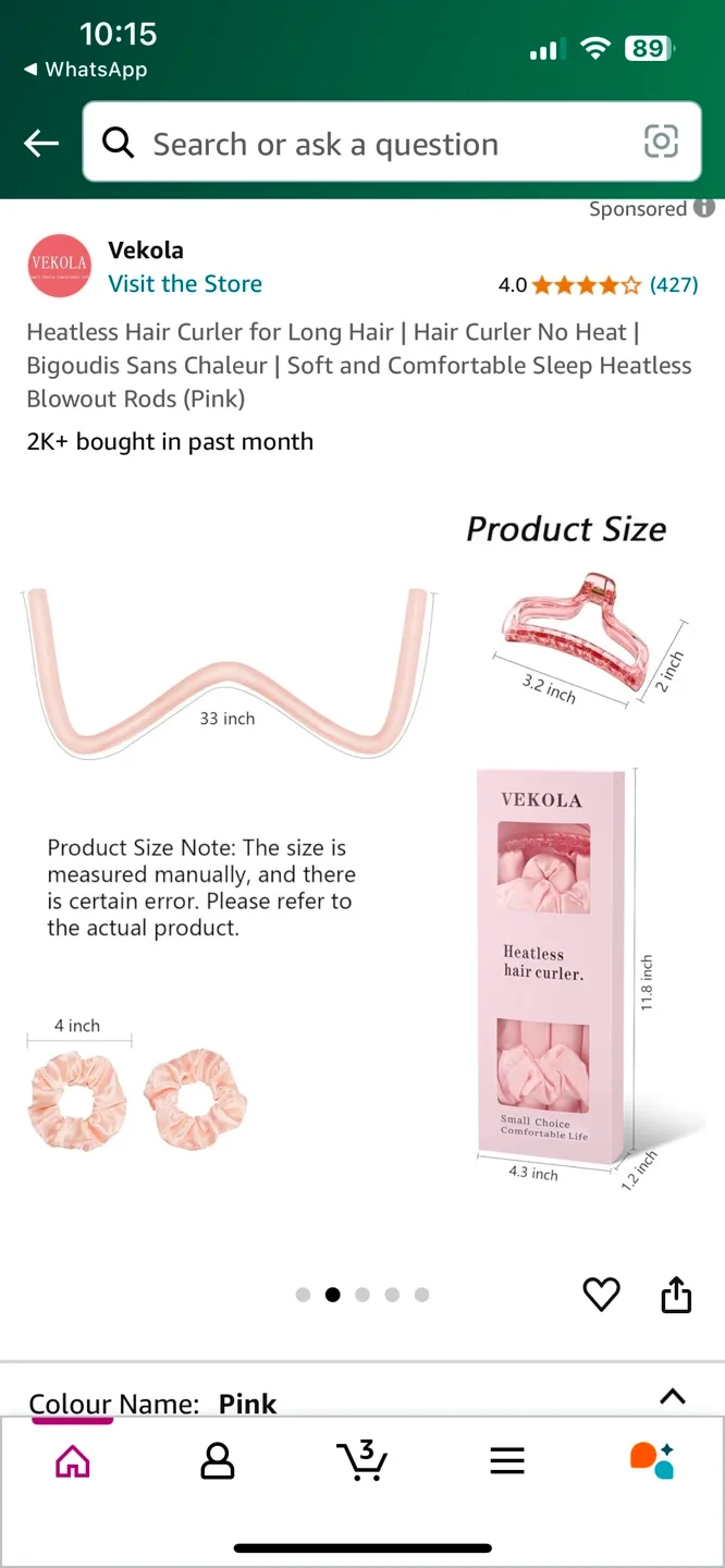 Heatless Hair Curler image indicator(3)