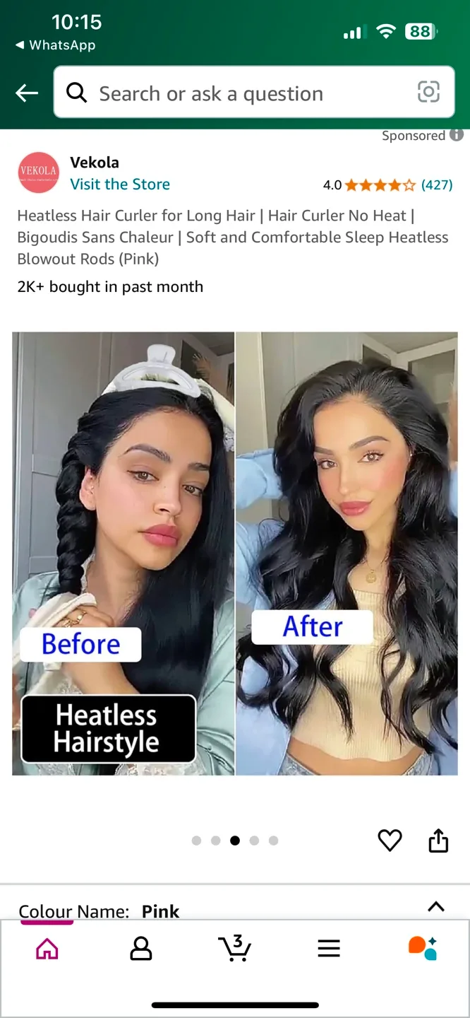 Heatless Hair Curler image indicator(2)