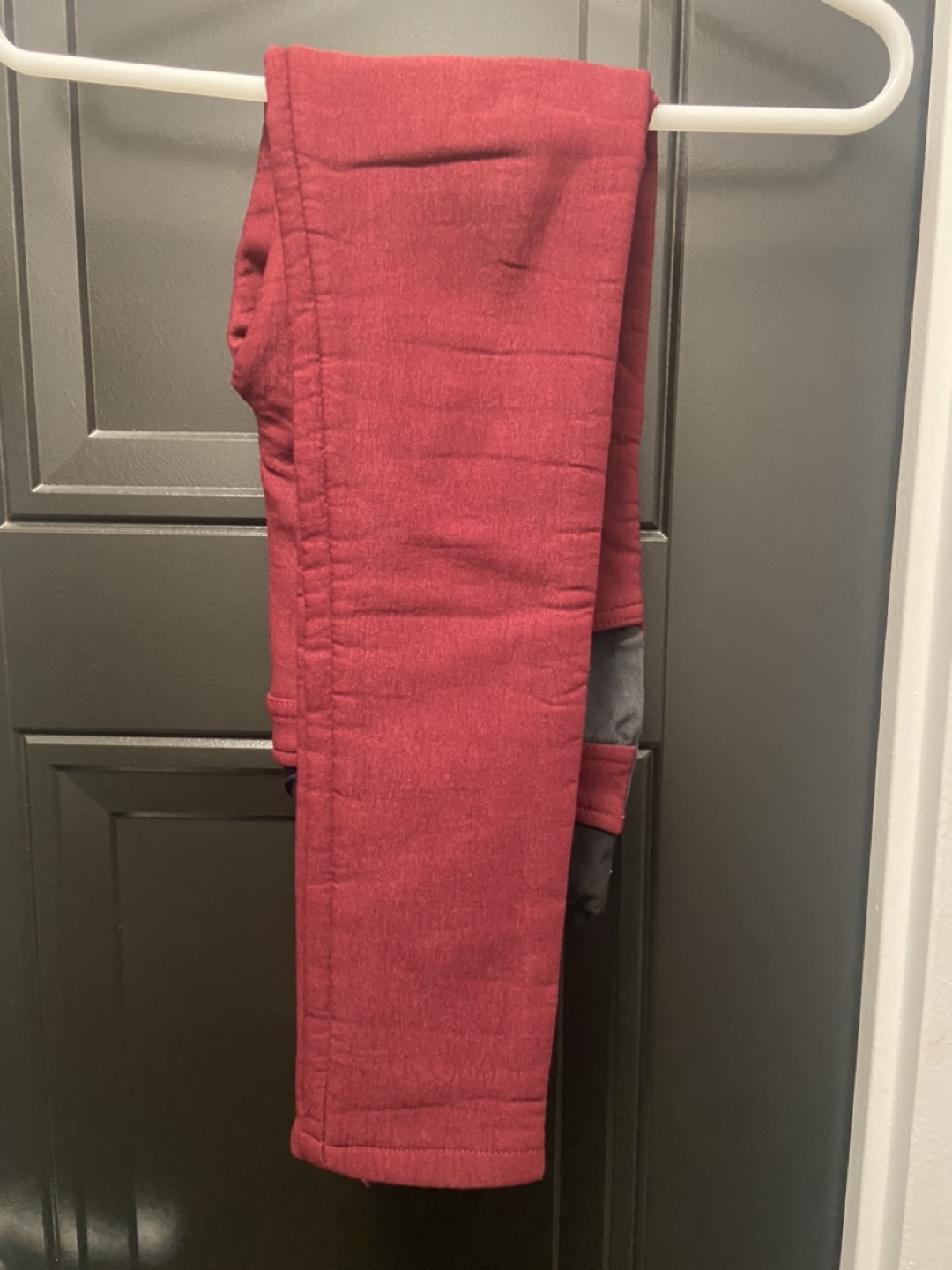 Red/ Maroon Slim Fit Pants - photo 2