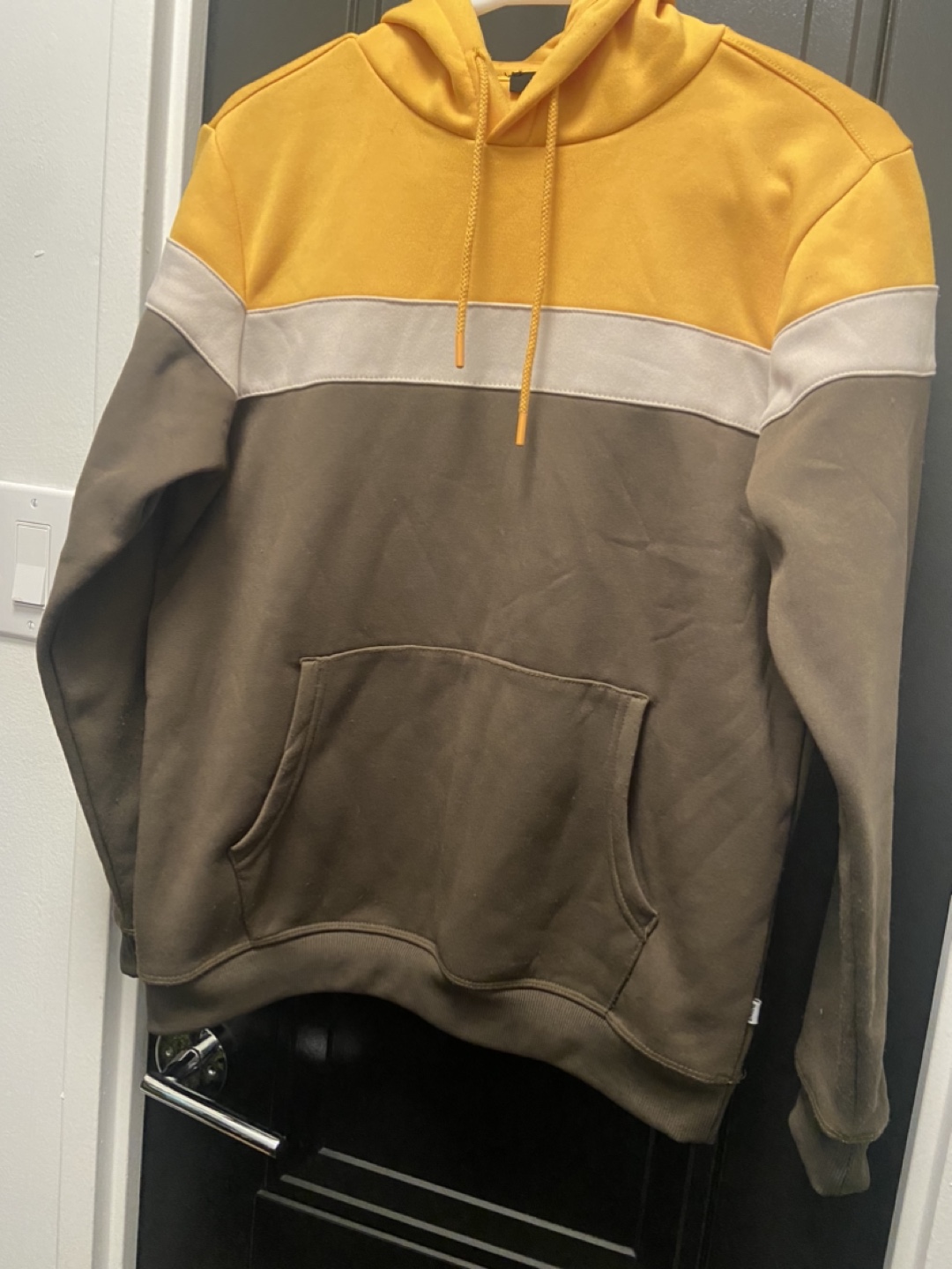 Engine Mens Yellow & Green Hoodie