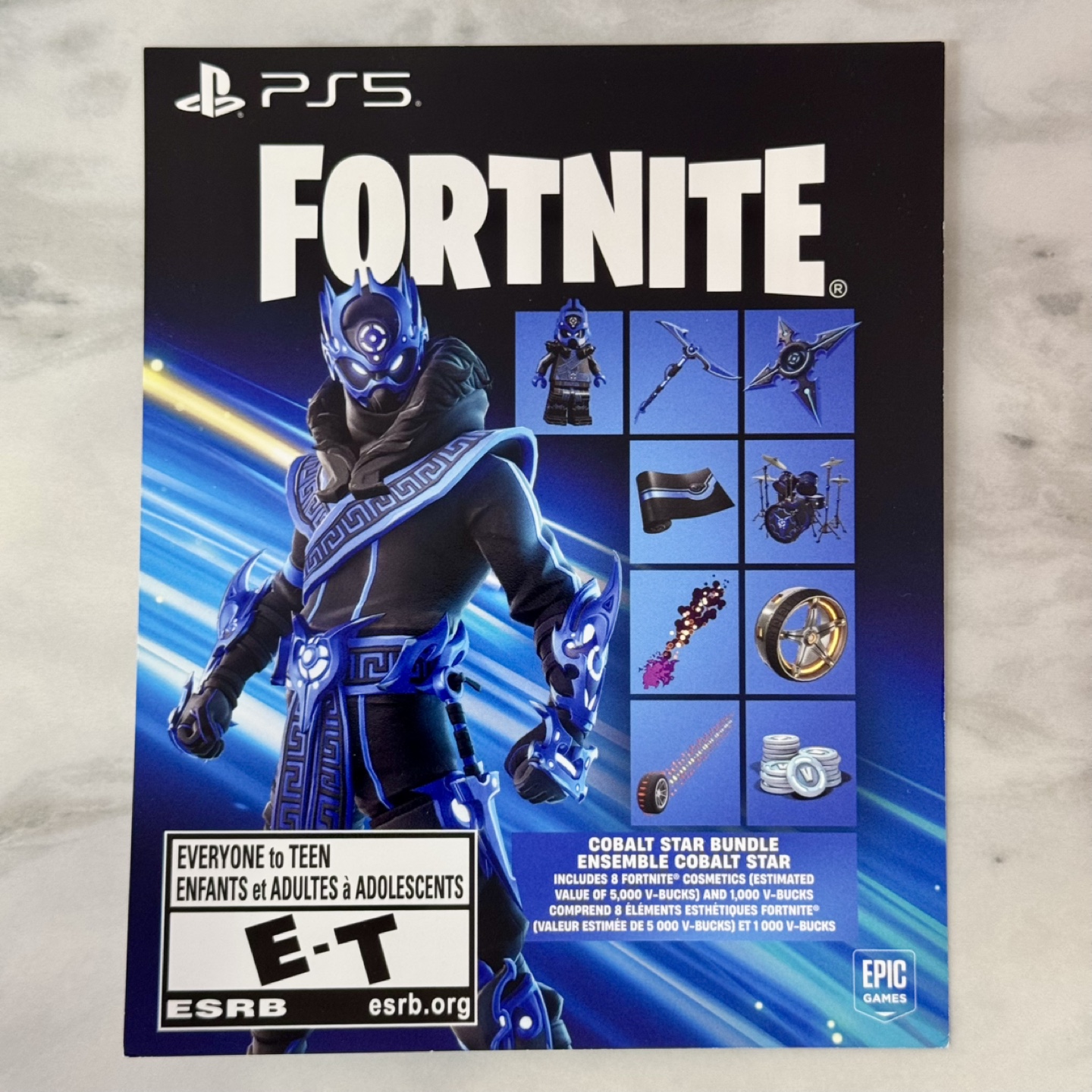 Fortnite Colbalt Star Bundle Star PIN code (PlayStation)