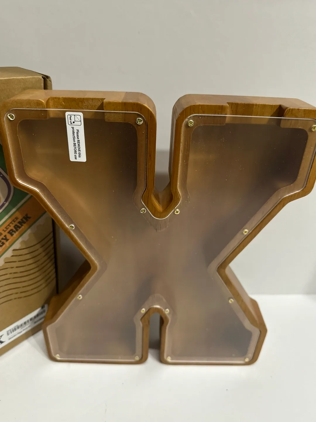 12 Inch Large Wooden Piggy Bank for Boys Girls Kids Toddlers image indicator(3)