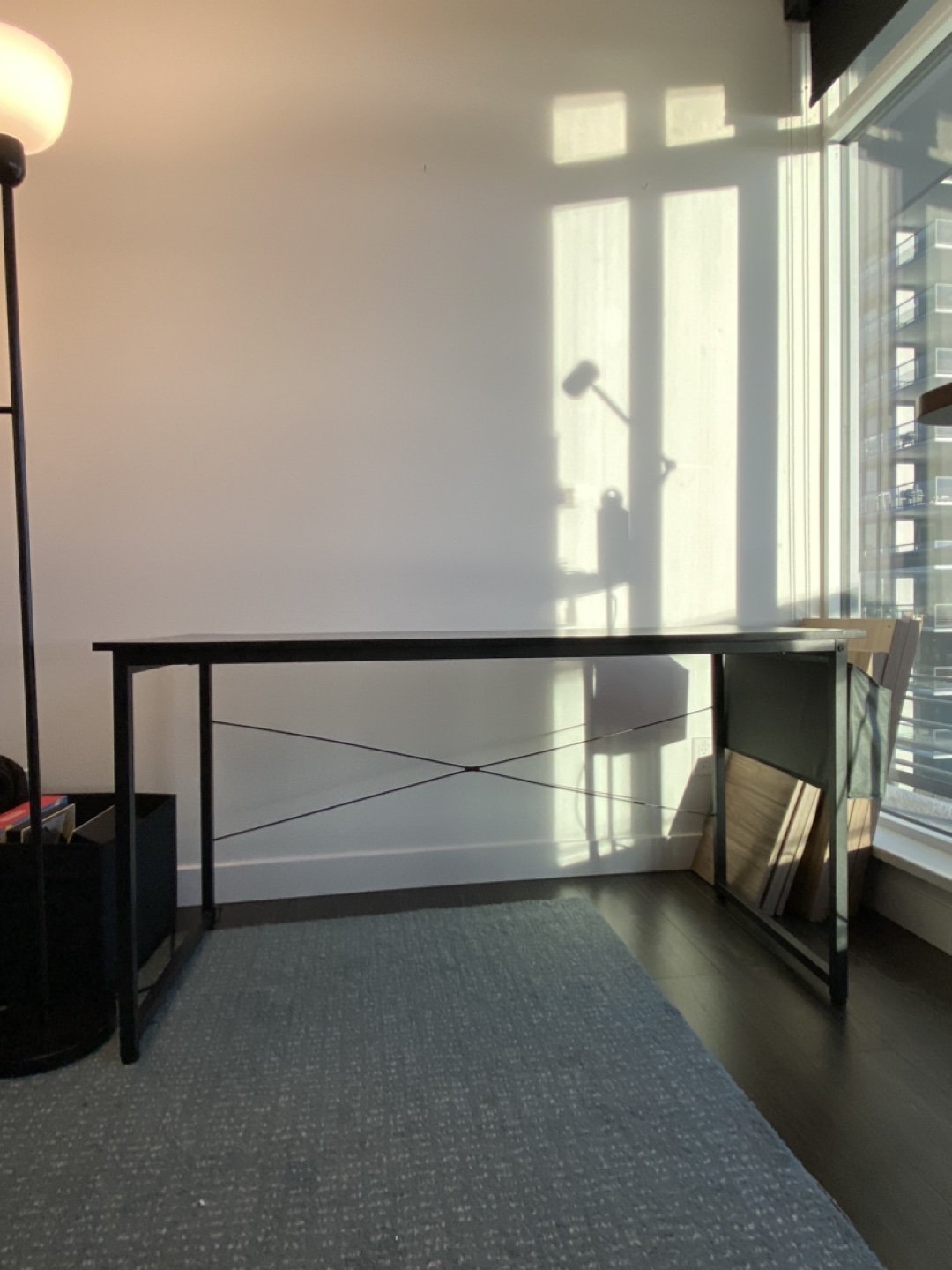 Black Desk with Storage - photo 2
