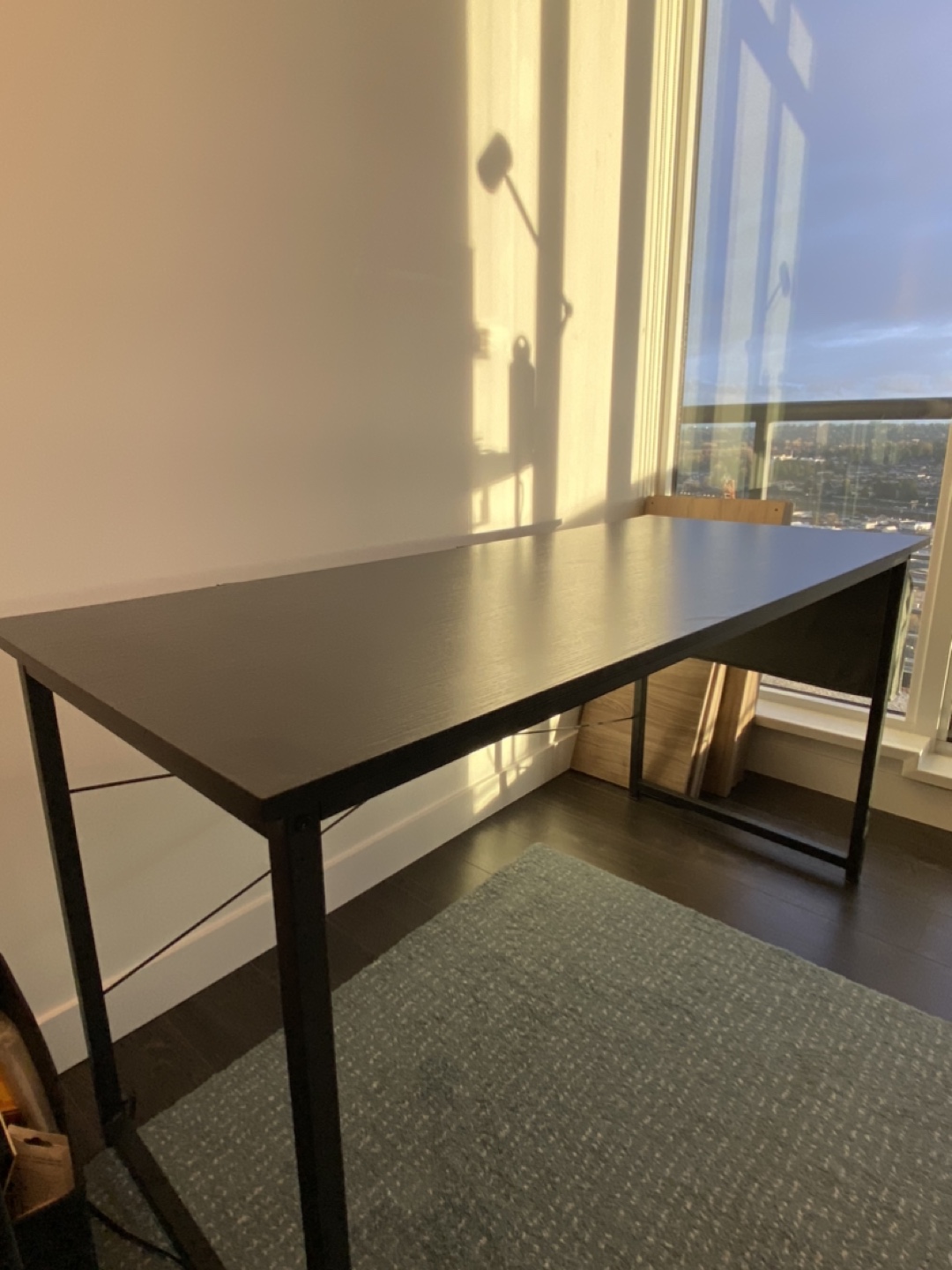 Black Desk with Storage