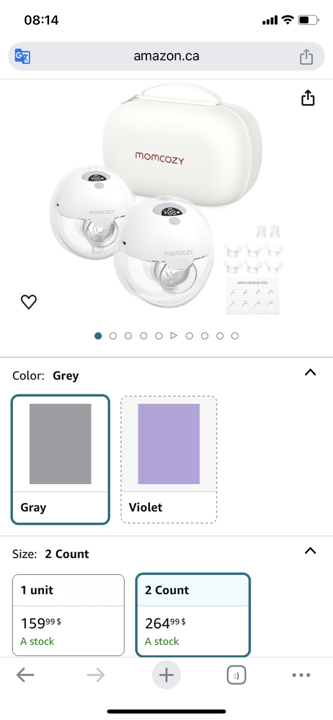 Momcozy Electric Breast Pump - Double Pump M5