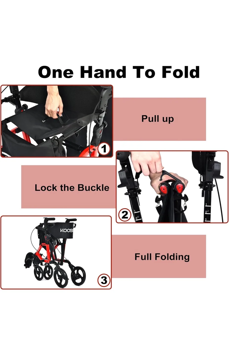 2 in 1 Rollator Walker & Transport Chair image indicator(2)