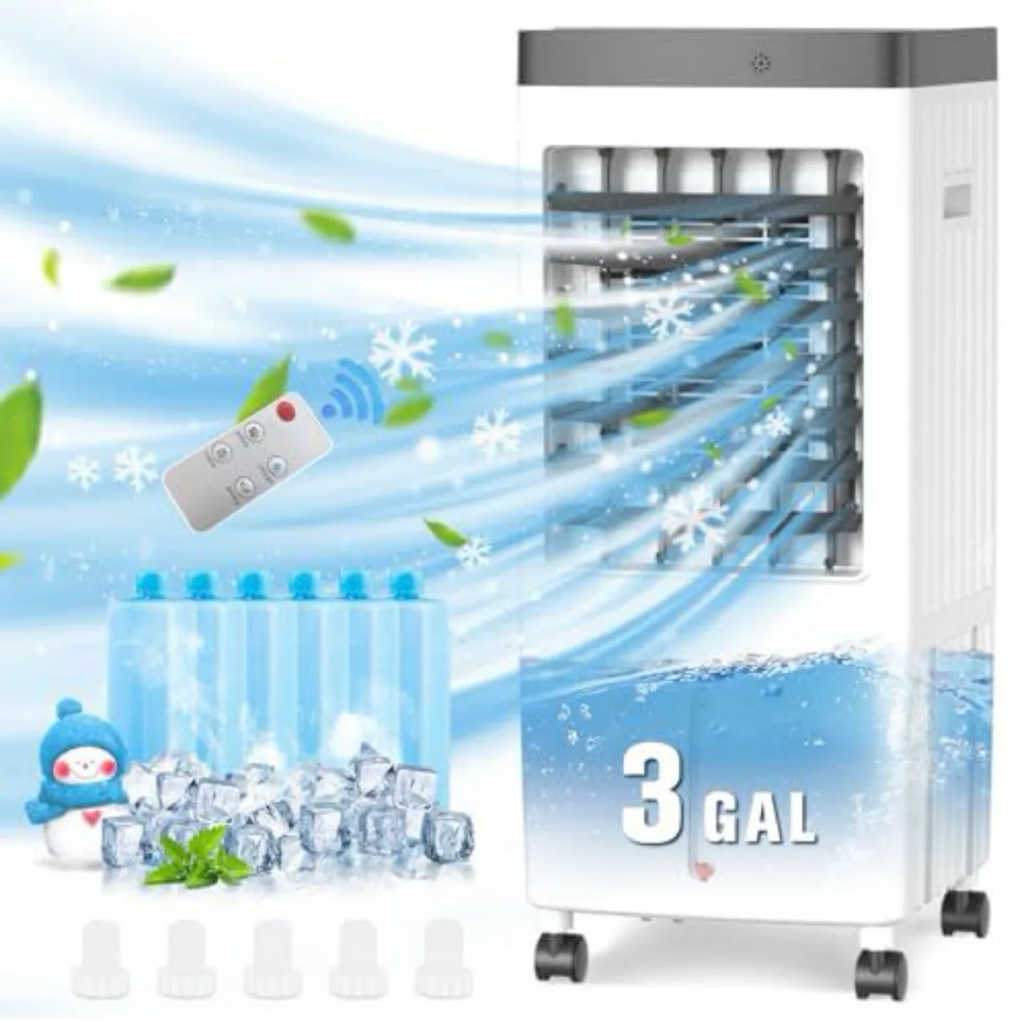 Portable Evaporative Cooler with Remote Control image indicator(4)