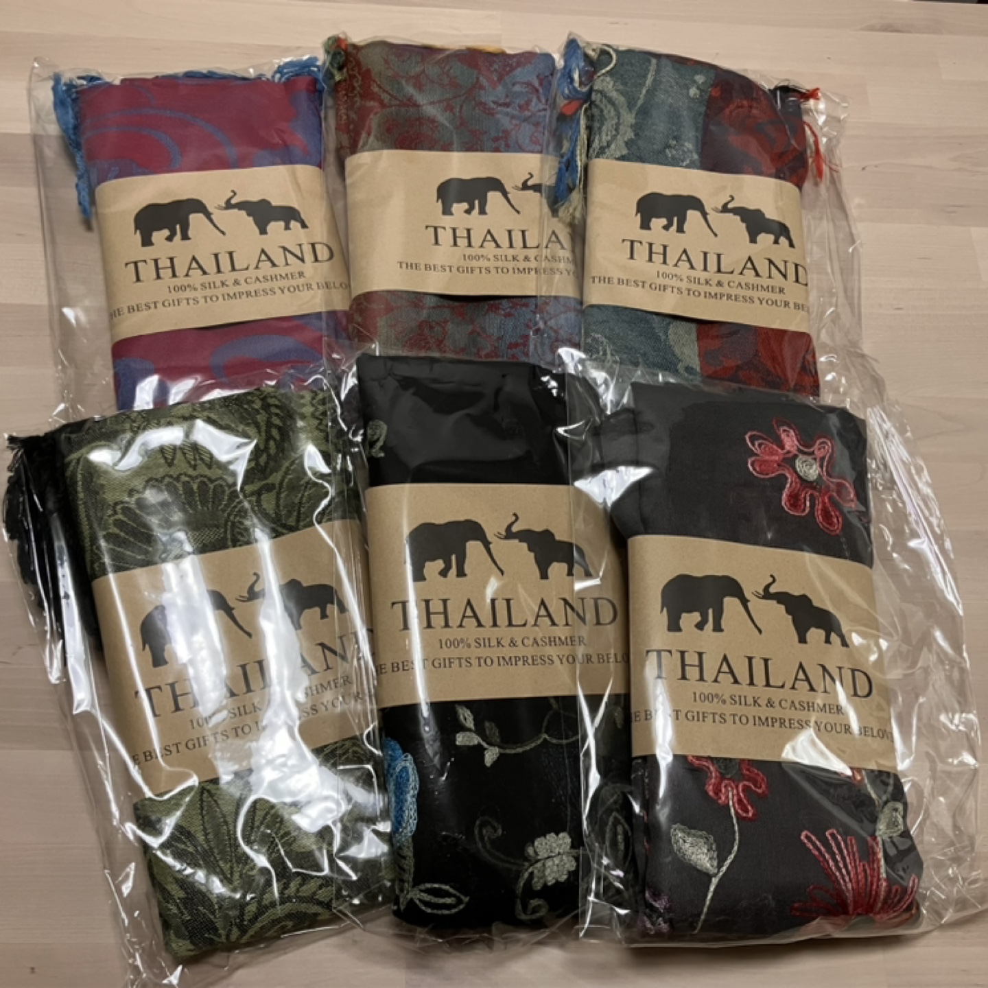 Thai Silk and Cashmere Scarf
