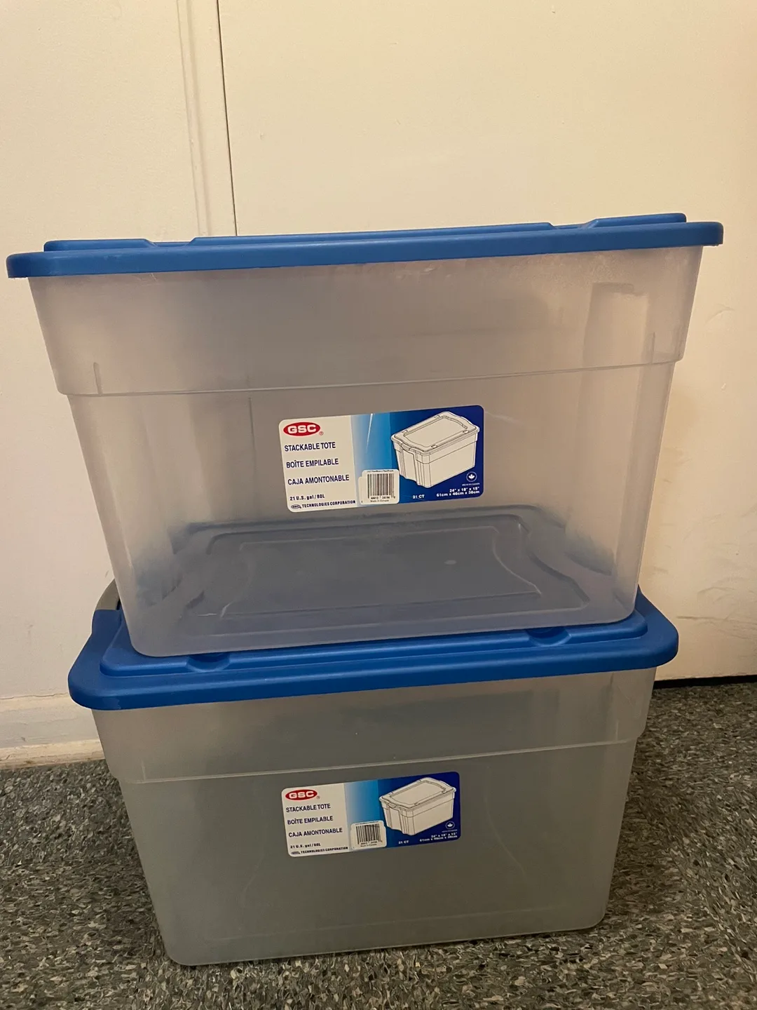 80 L Stackable Storage Containers 2 for $15 thumbnail