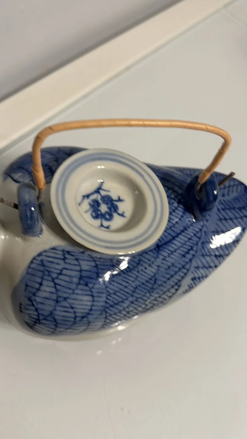 🧡 Vintage Blue and White Duck Teapot image indicator(3)