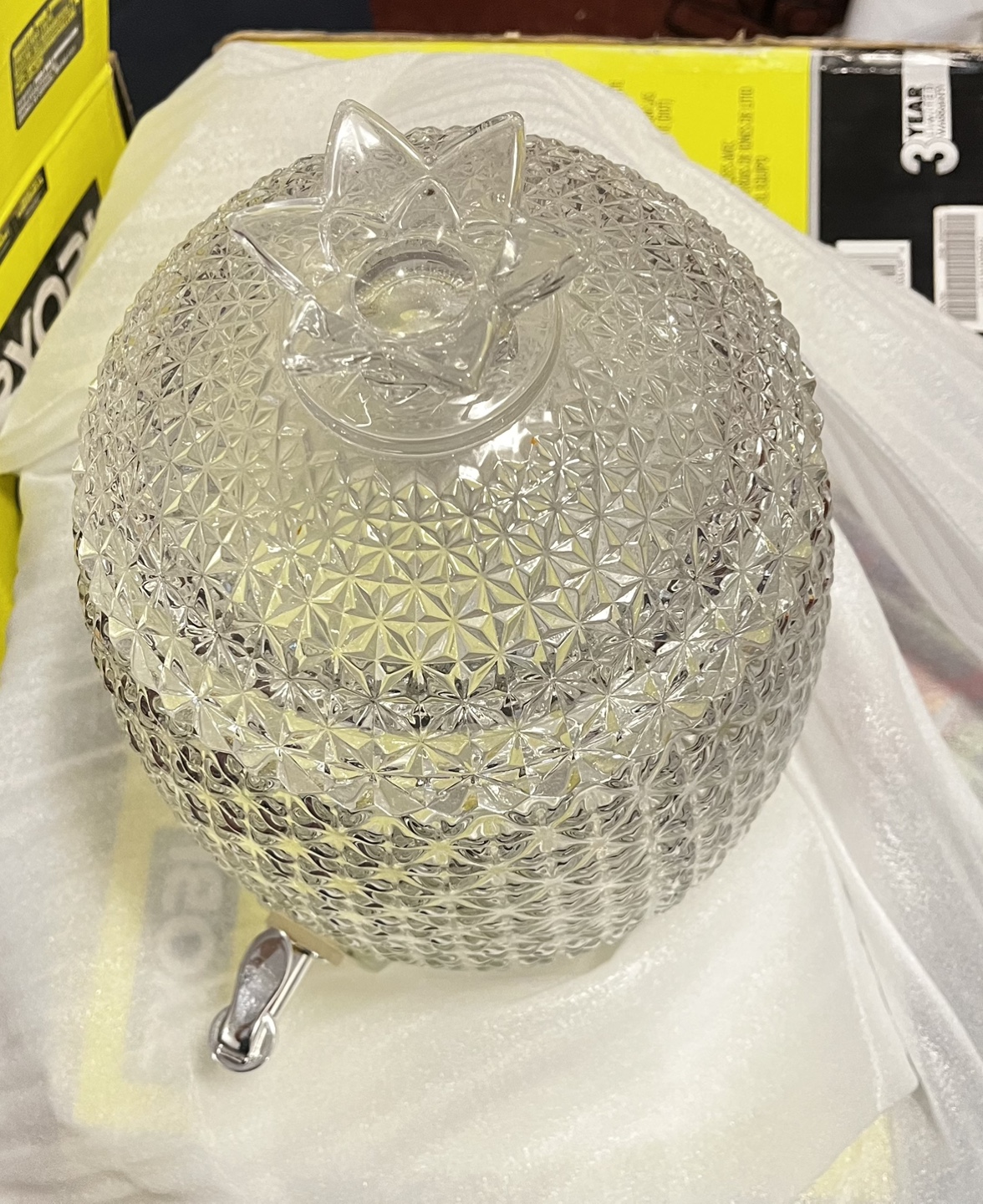 Glass Pineapple Beverage Dispenser - photo 2