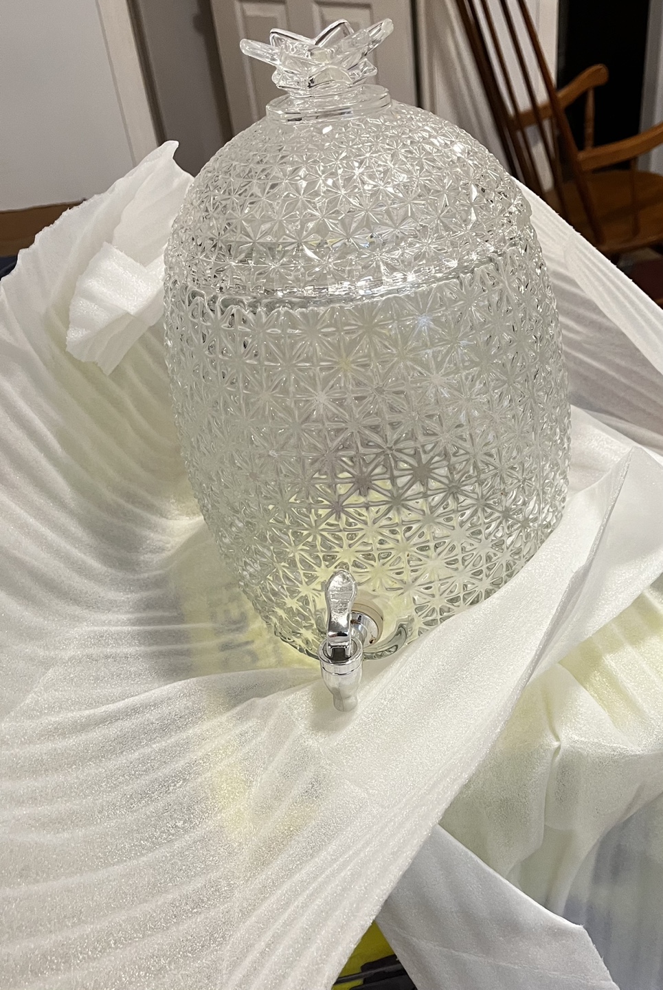 Glass Pineapple Beverage Dispenser