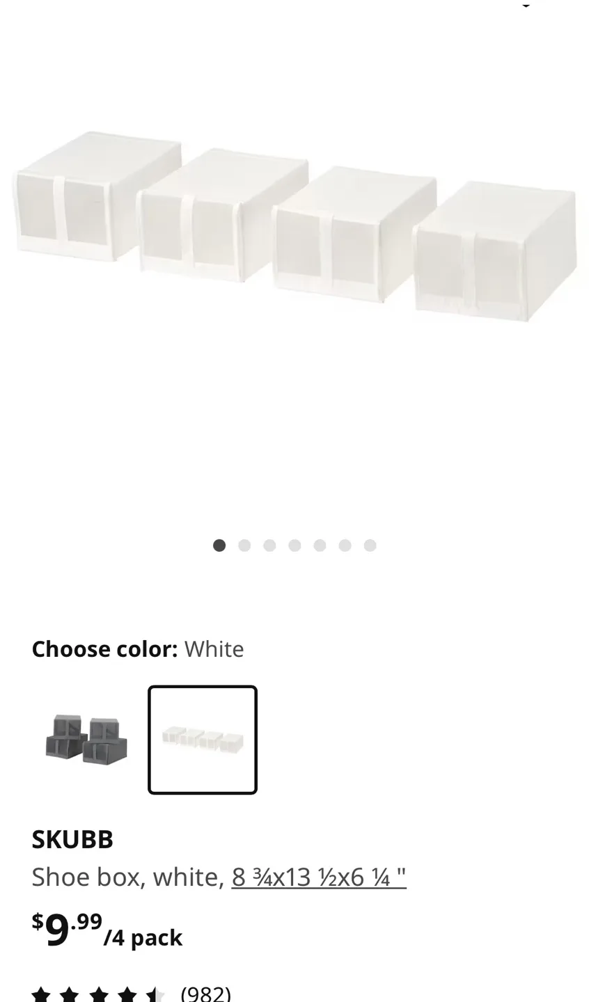 IKEA shoe box pack of 12 image indicator(7)