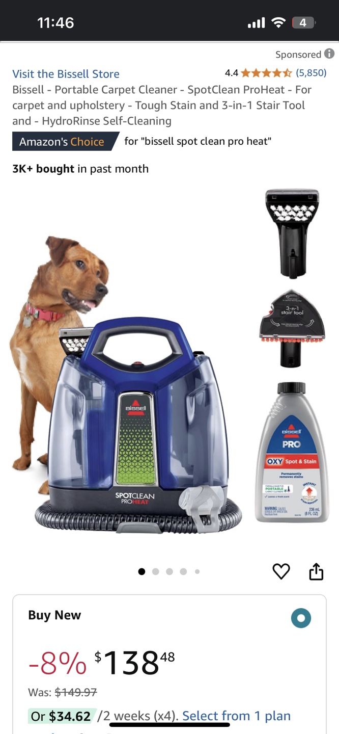 Bissell Little Green SpotClean ProHeat - photo 4