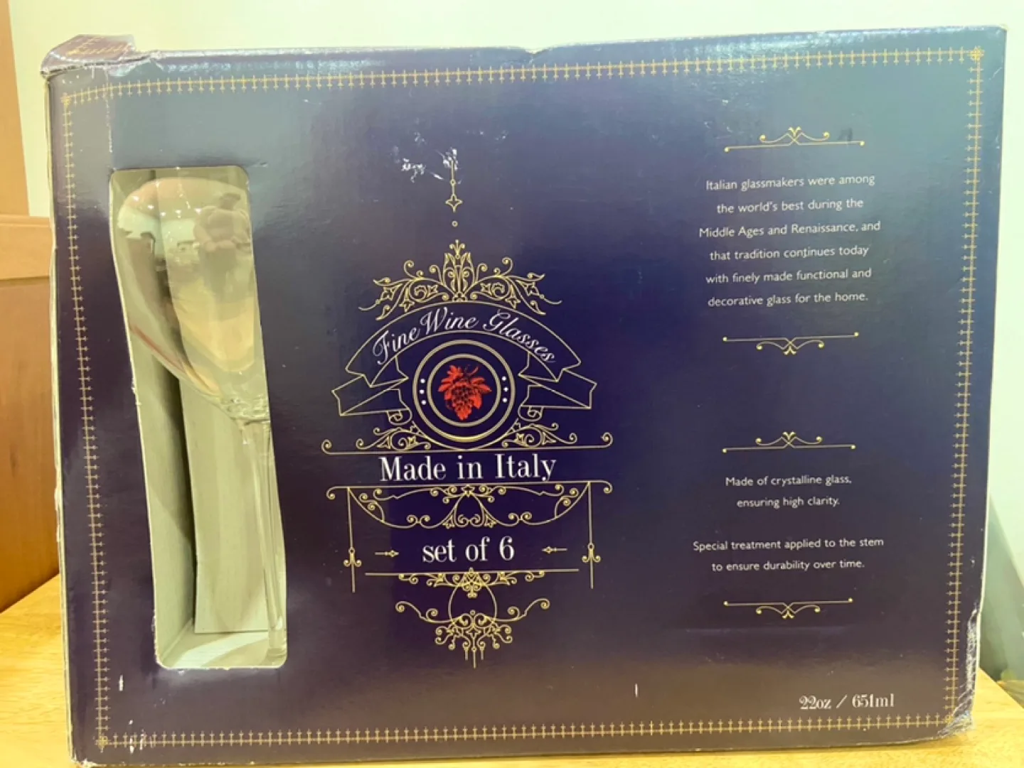 Wine Glasses Made in Italy image indicator(3)