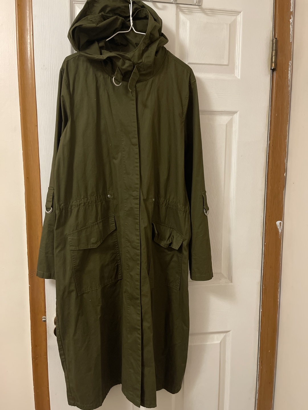 Green Longline Anorak