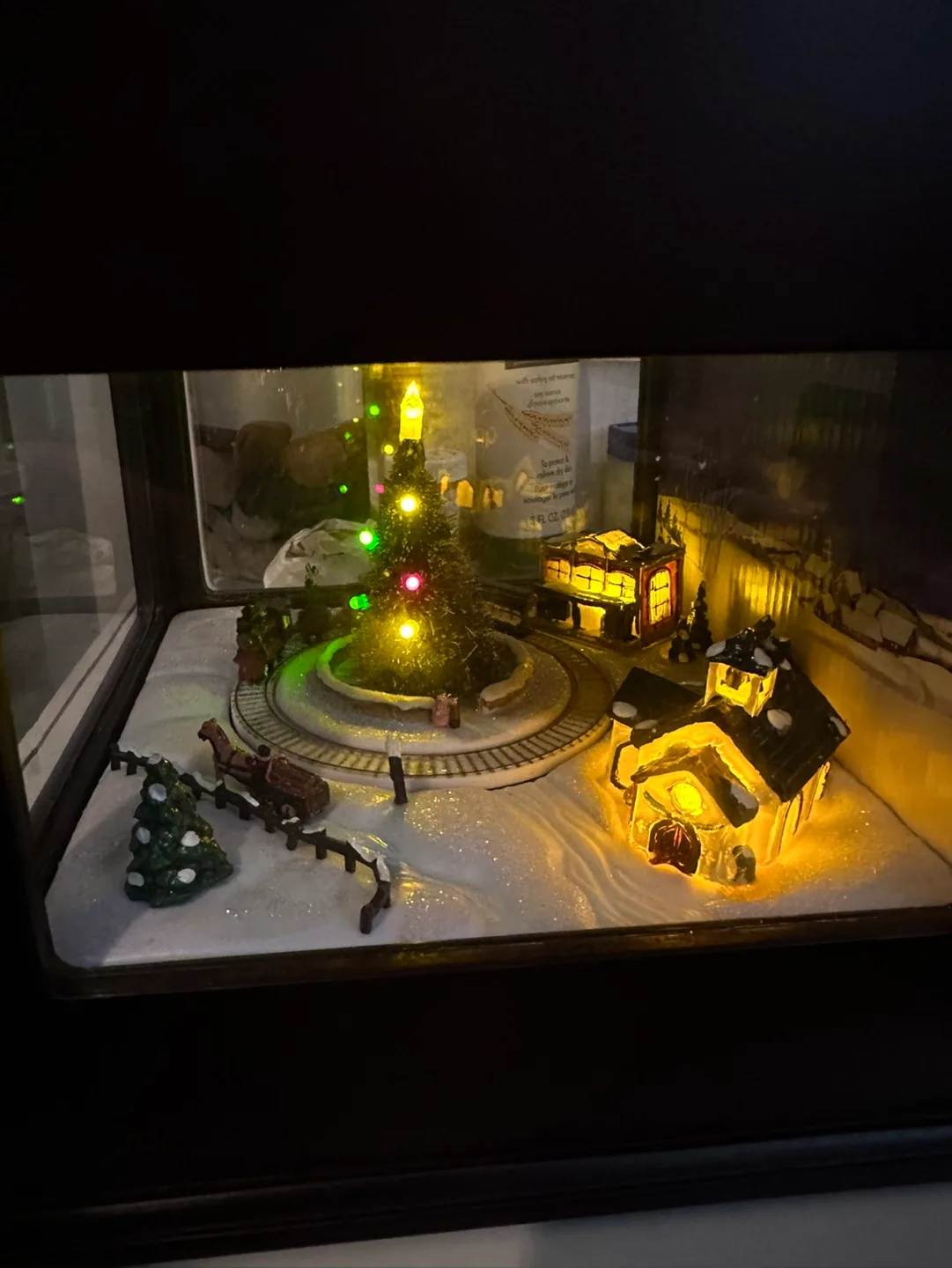 Animated Musical Christmas Village with Train image indicator(4)