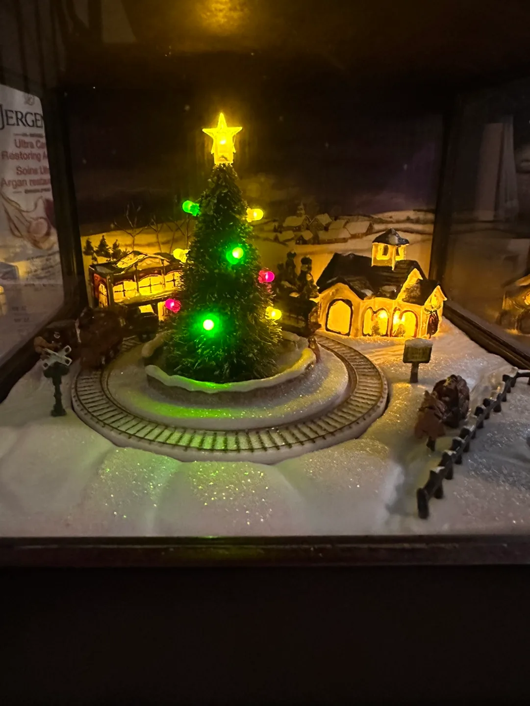 Animated Musical Christmas Village with Train image indicator(3)