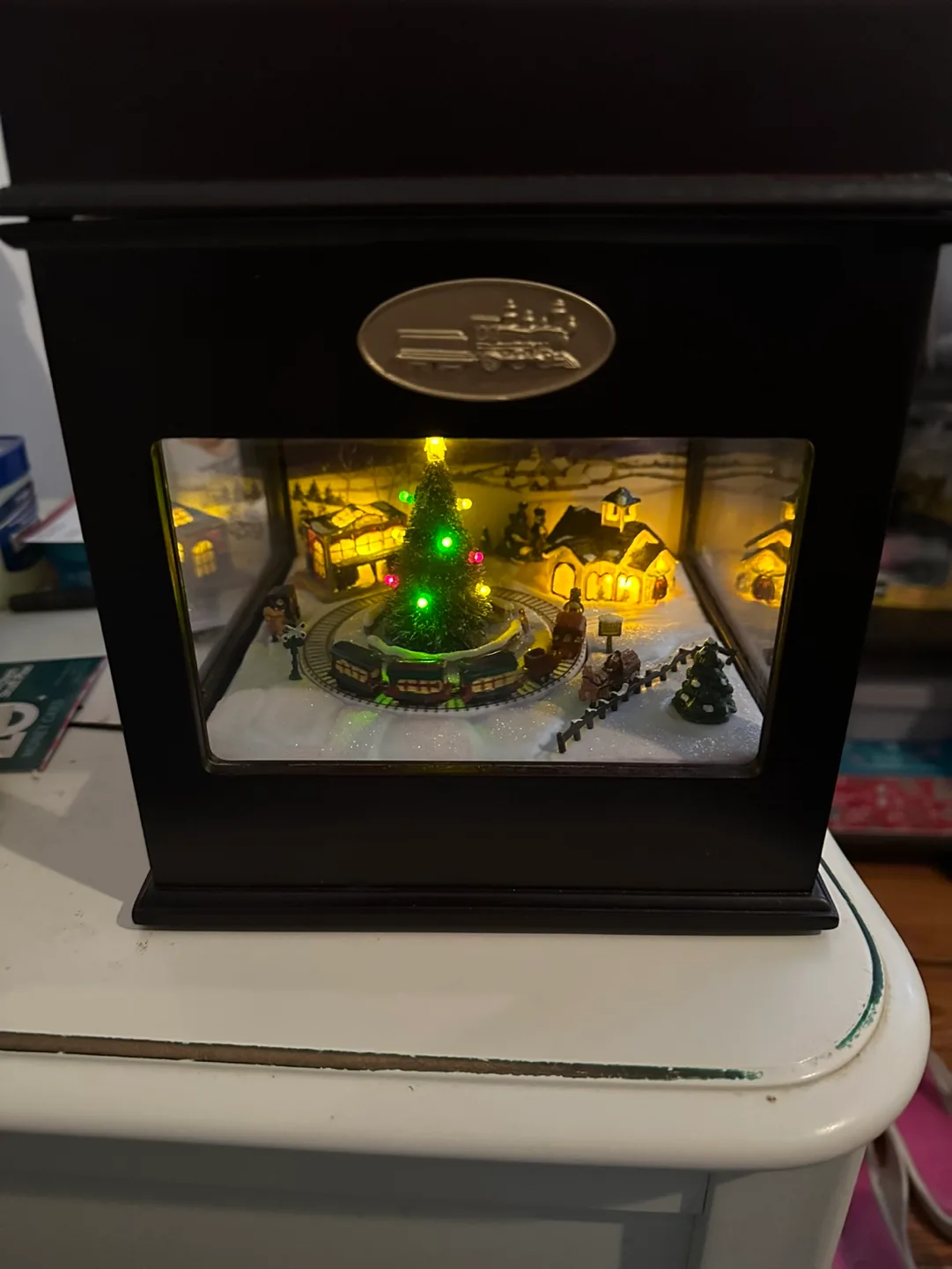 Animated Musical Christmas Village with Train image indicator(2)