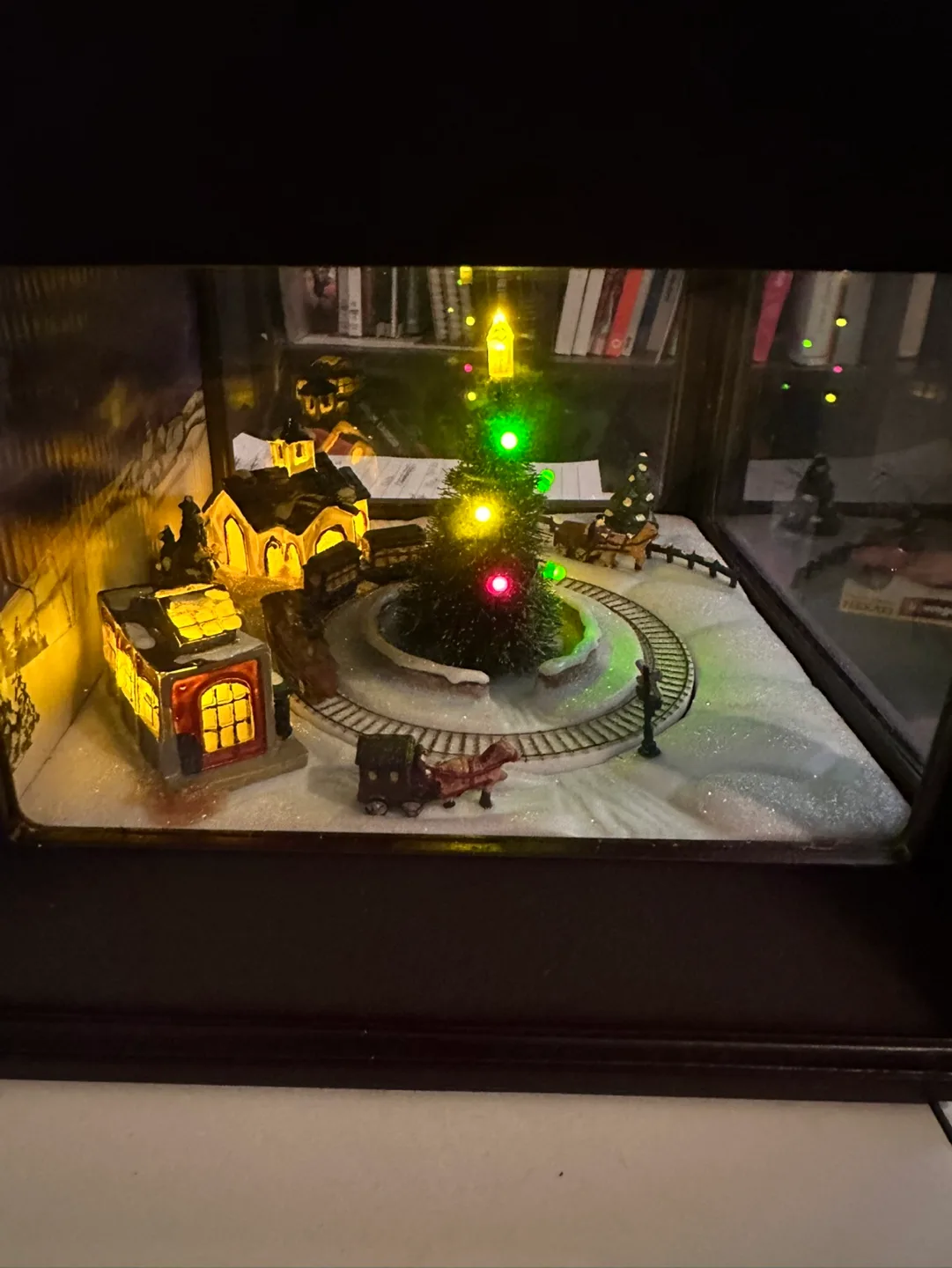 Animated Musical Christmas Village with Train image indicator(5)