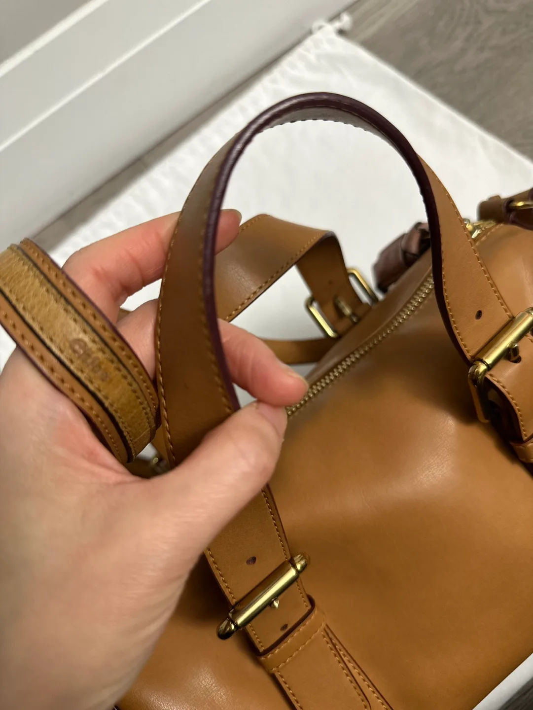 Authentic Chloe Sam Boston Bag (LIKE NEW) image indicator(7)