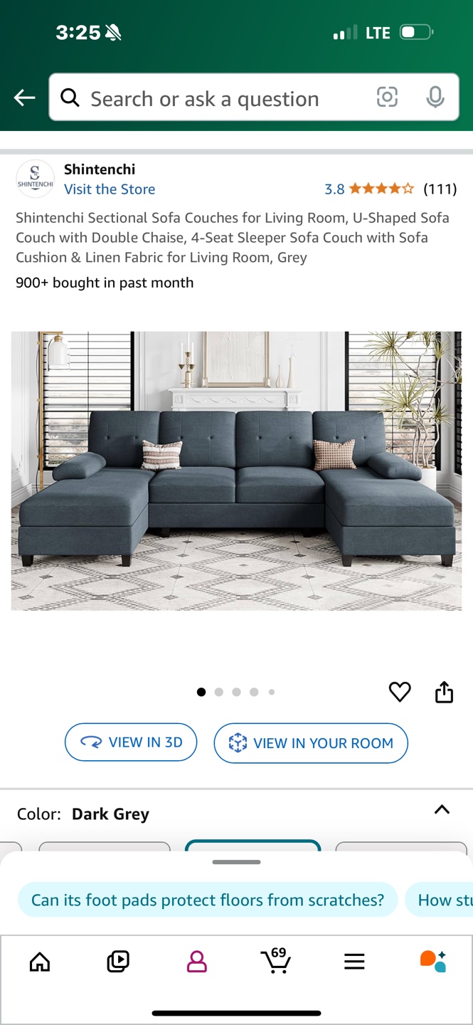 Shintenchi Sectional Sofa Brand New