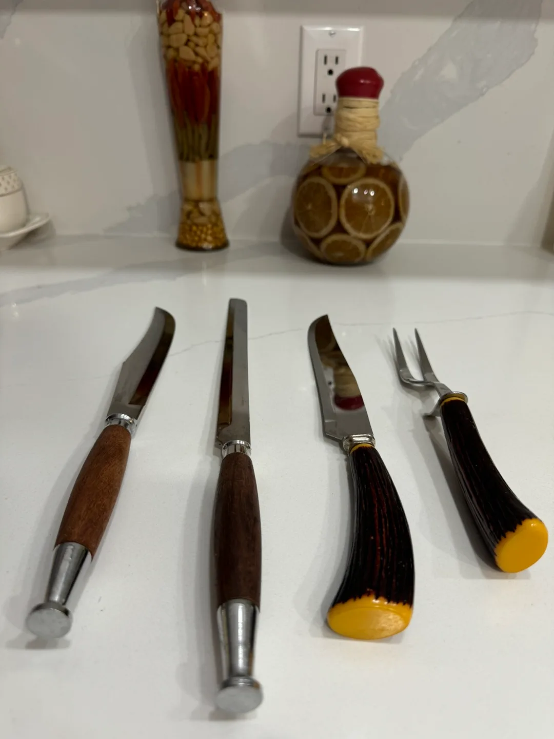 Vintage Carving Set with Stag Handles image indicator(4)