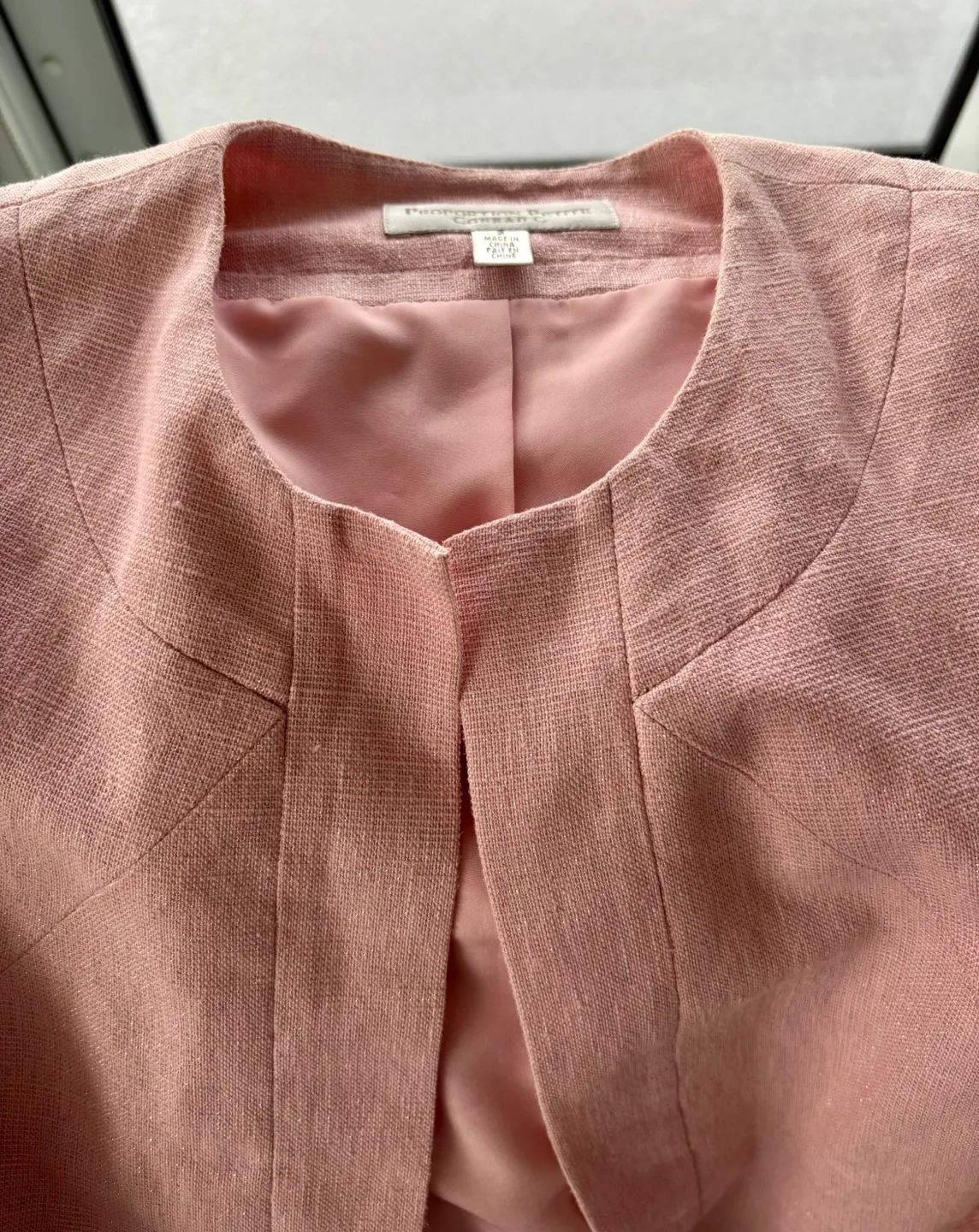 Pink Blazer, linen cotton blend image indicator(5)