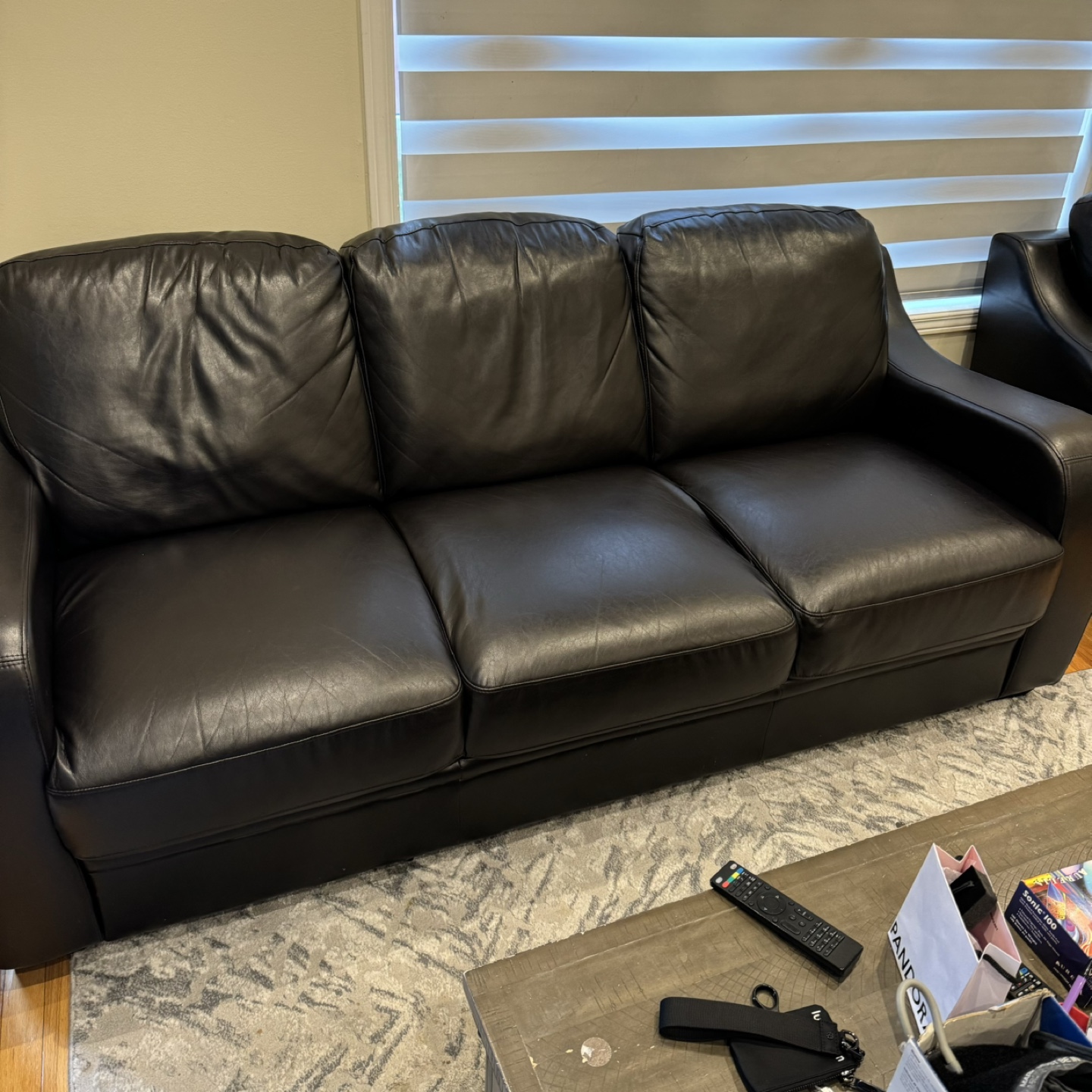 3 pcs Leather Sofa Set