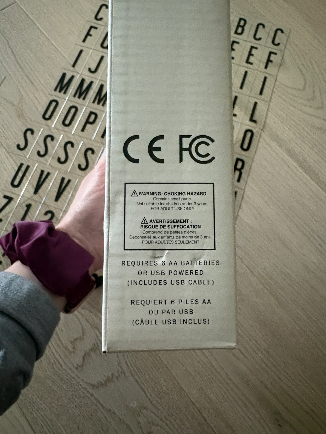 Indigo - Mini LED Lightbox with Letters - New but opened image indicator(4)