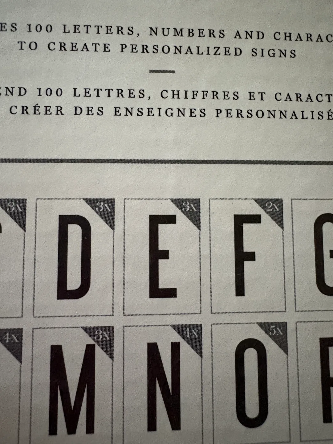 Indigo - Mini LED Lightbox with Letters - New but opened image indicator(9)