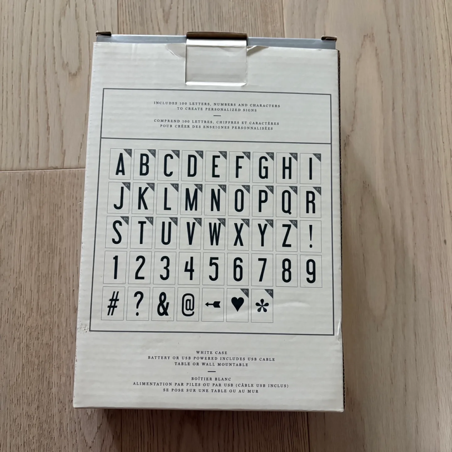 Indigo - Mini LED Lightbox with Letters - New but opened image indicator(2)