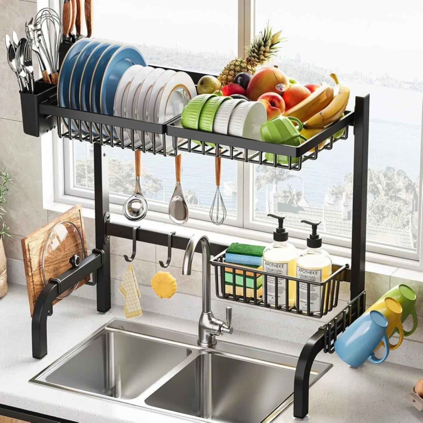 Dish Drying Rack, Over Sink Dish Rack Organizer thumbnail