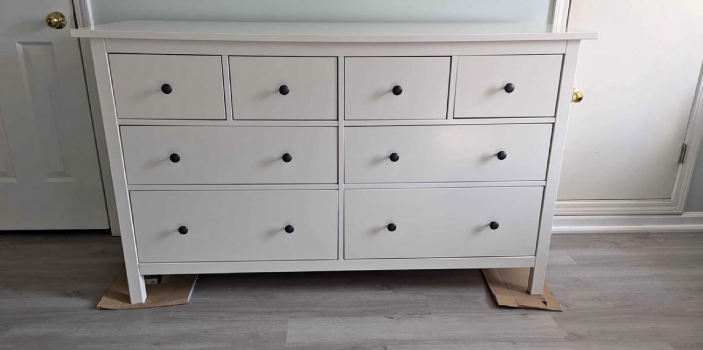IKEA HEMNES 8-Drawer Dresser White Stain - photo 3