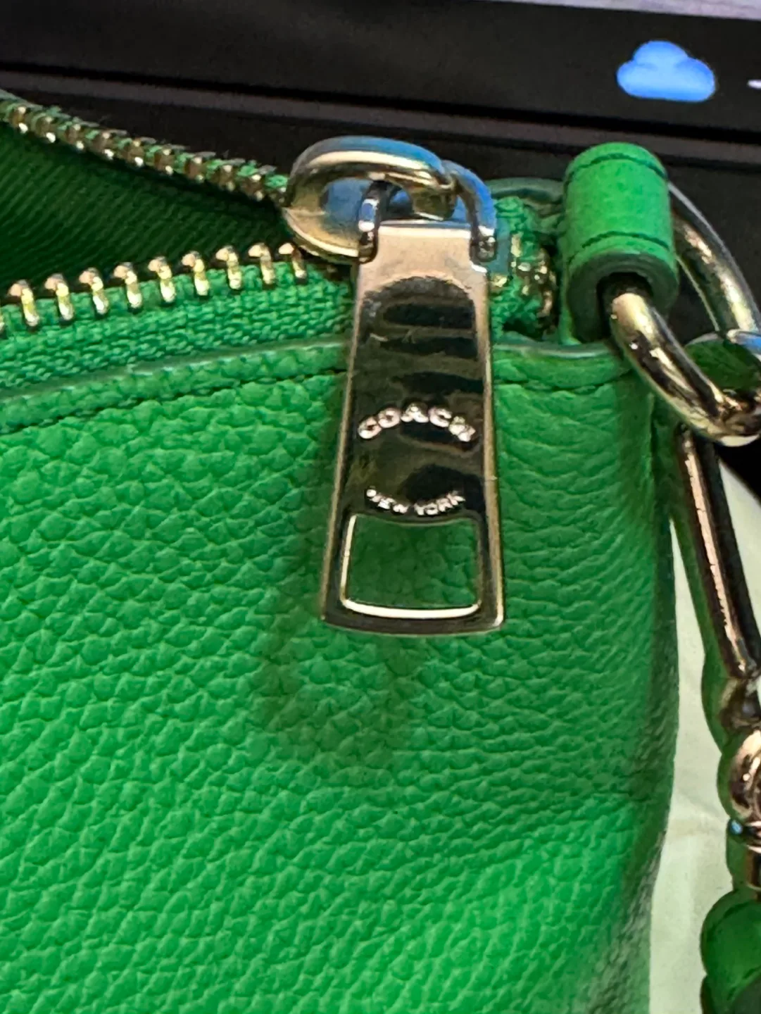 Coach Green Leather Handbag image indicator(8)