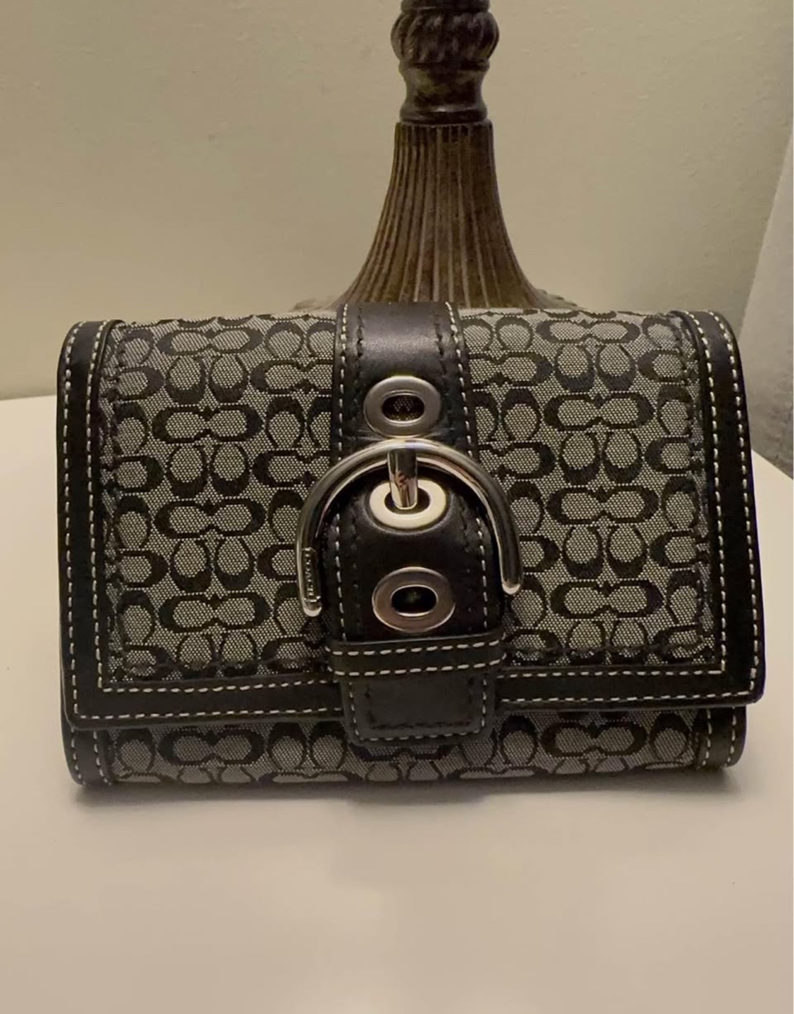 Coach Black Signature C Wallet