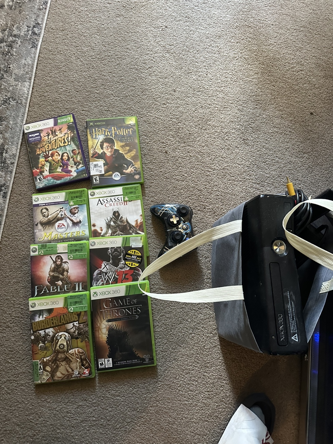 Xbox 360 package - console, new controller, Kinect, games - photo 2