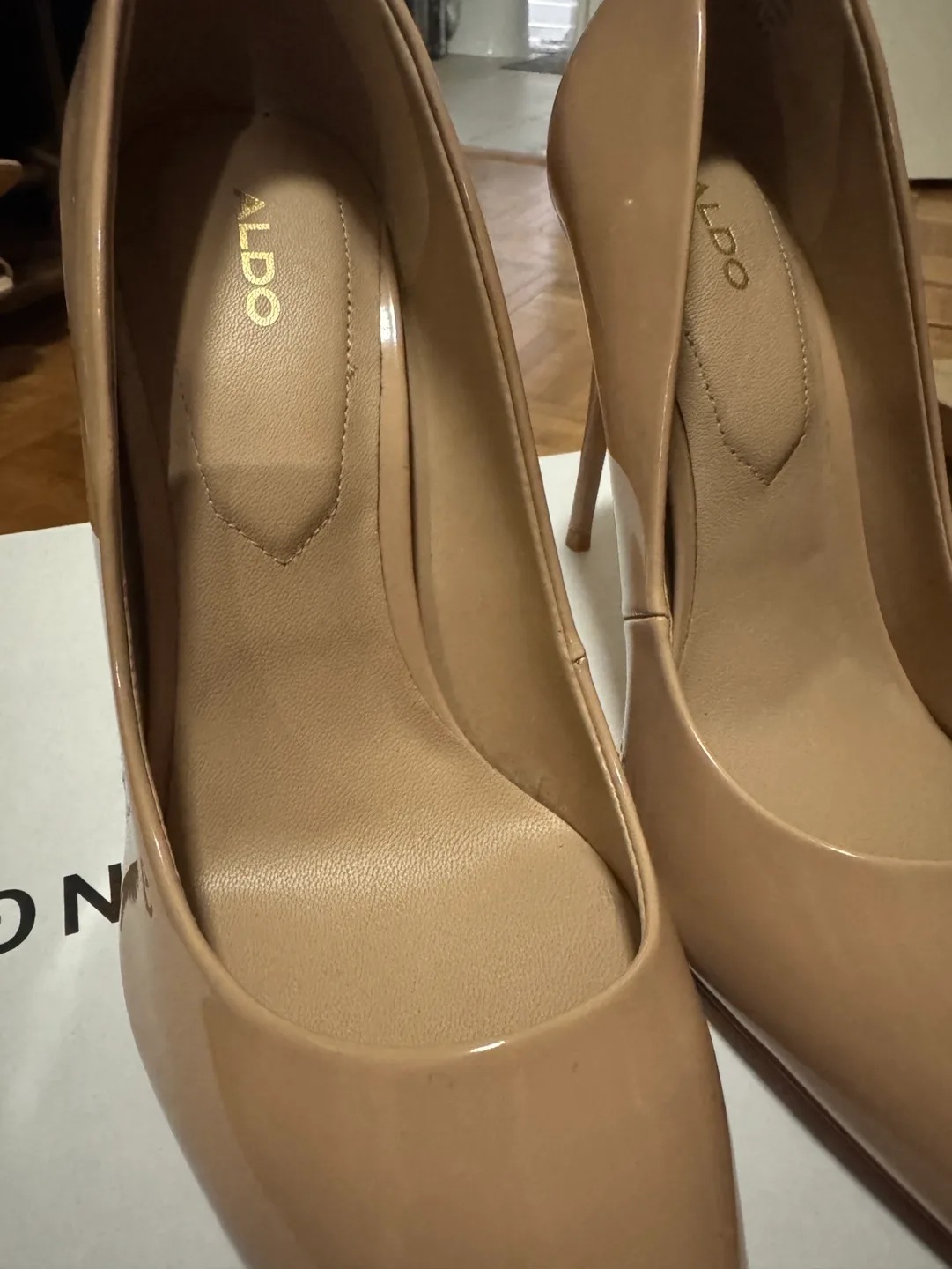 Aldo Stessi Nude Heels (Size 7) image indicator(2)