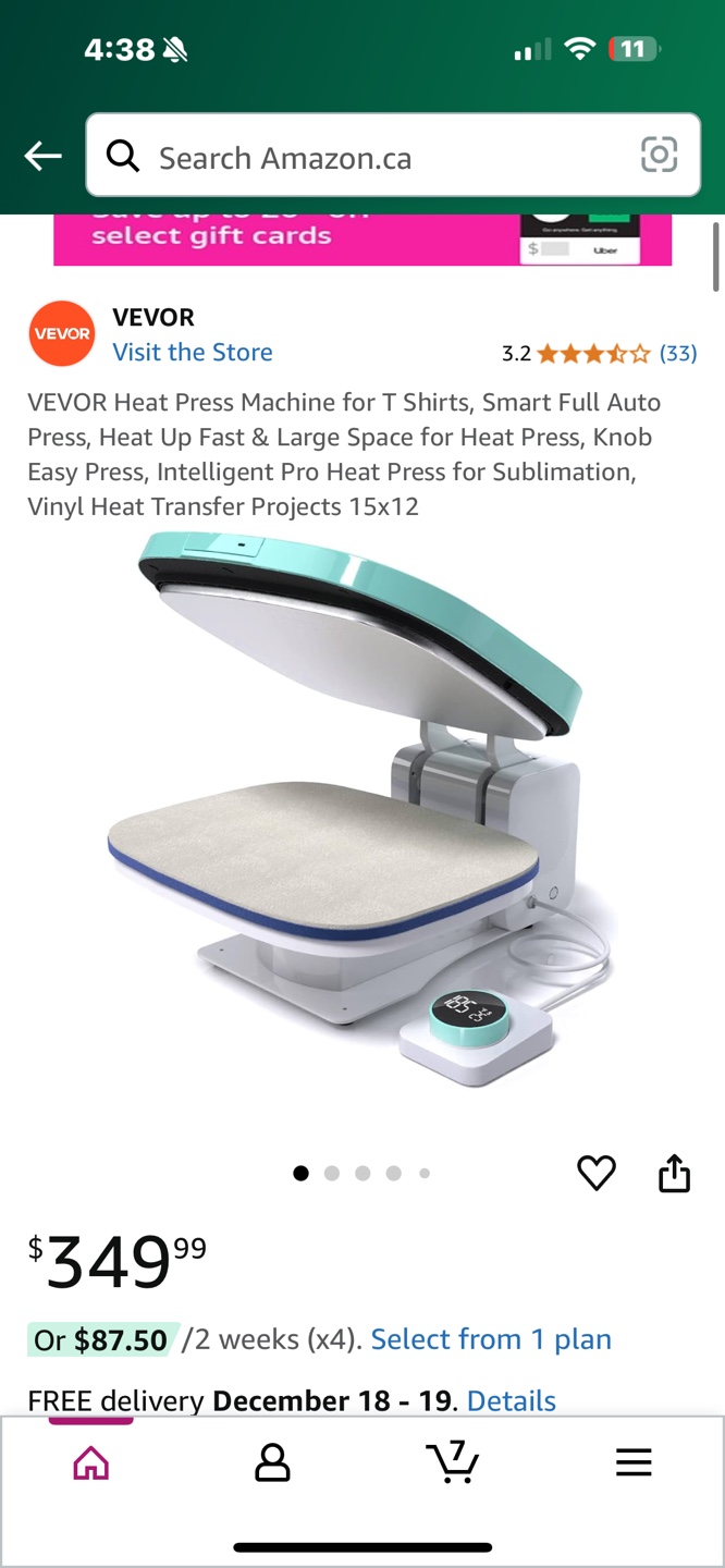 Vevor autoHeat Press Machine 15x12 - photo 2