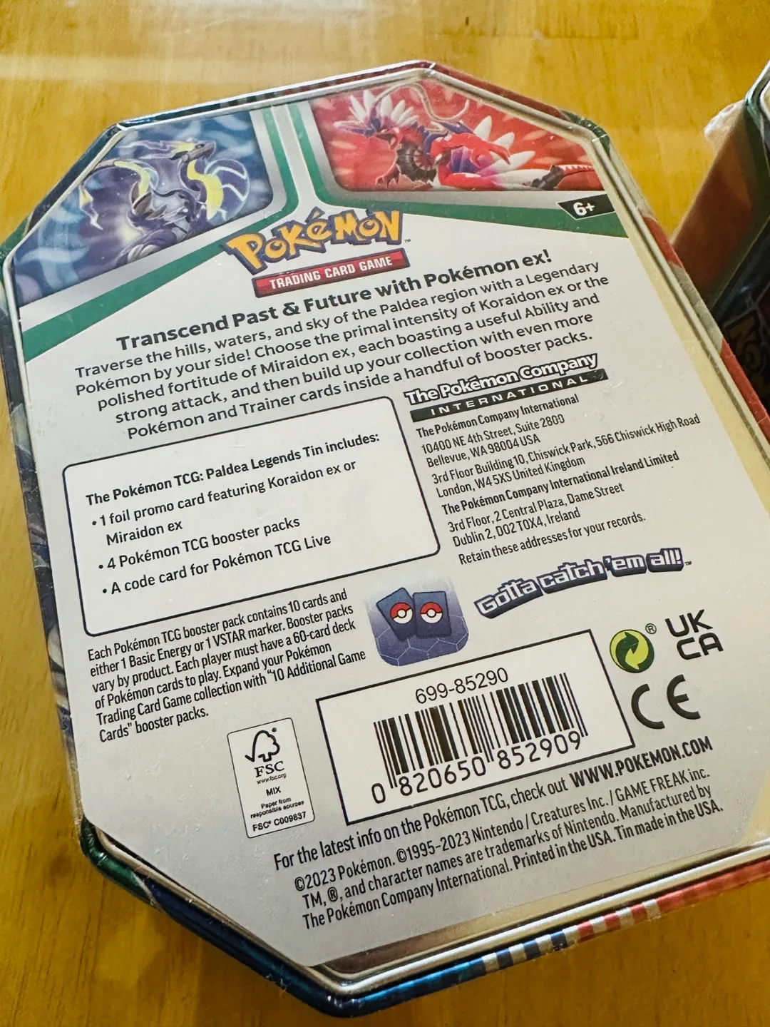 Pokemon Koraidon EX  Tin (sealed) image indicator(4)