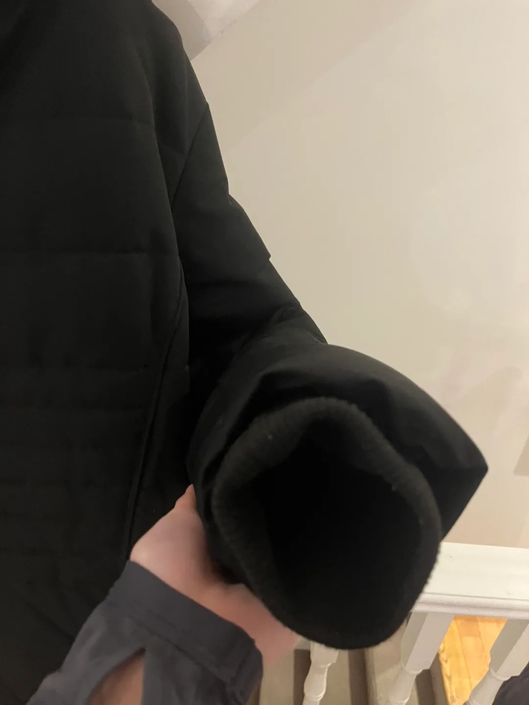 Black Knee Length Jacket XL image indicator(6)